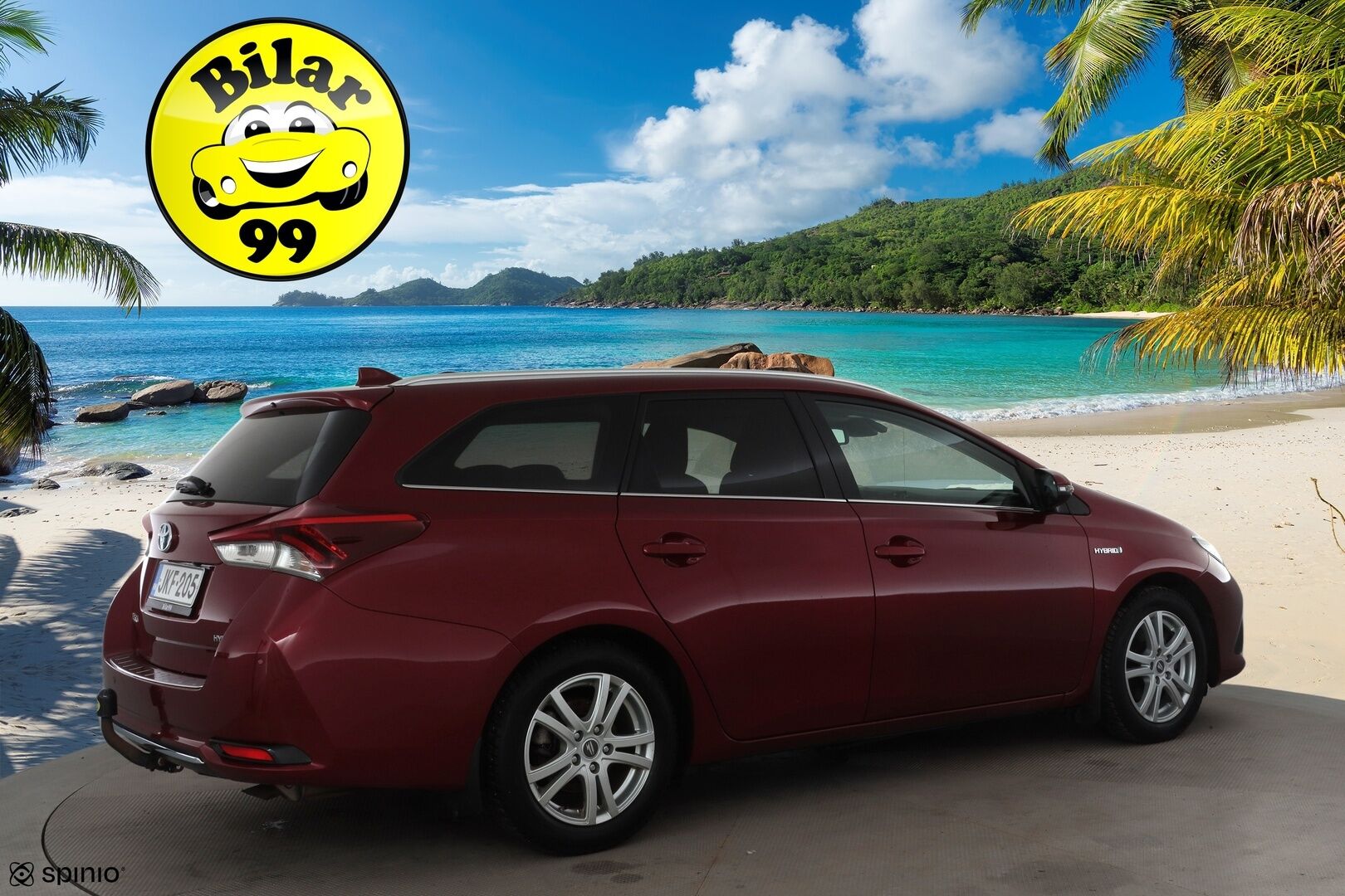 Toyota Auris 2017 Touring Sports 1,8 Hybrid Style * Suomi-auto / Lasikatto / Vakkari / P.kamera / LED / Navi / Koukku / KeylessGo * - Kahdet renkaat aluvanteilla - HULLUT JOULUT KORKOTARJOUS 2,49% 