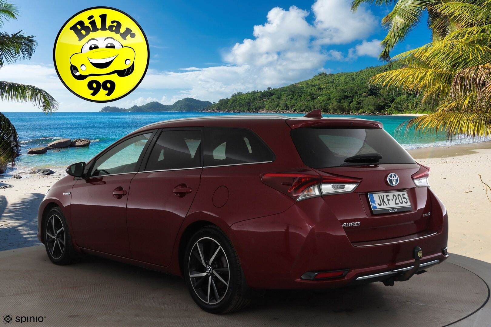 Toyota Auris 2017 Touring Sports 1,8 Hybrid Style * Suomi-auto / Lasikatto / Vakkari / P.kamera / LED / Navi / Koukku / KeylessGo * - Kahdet renkaat aluvanteilla - HULLUT JOULUT KORKOTARJOUS 2,49% 