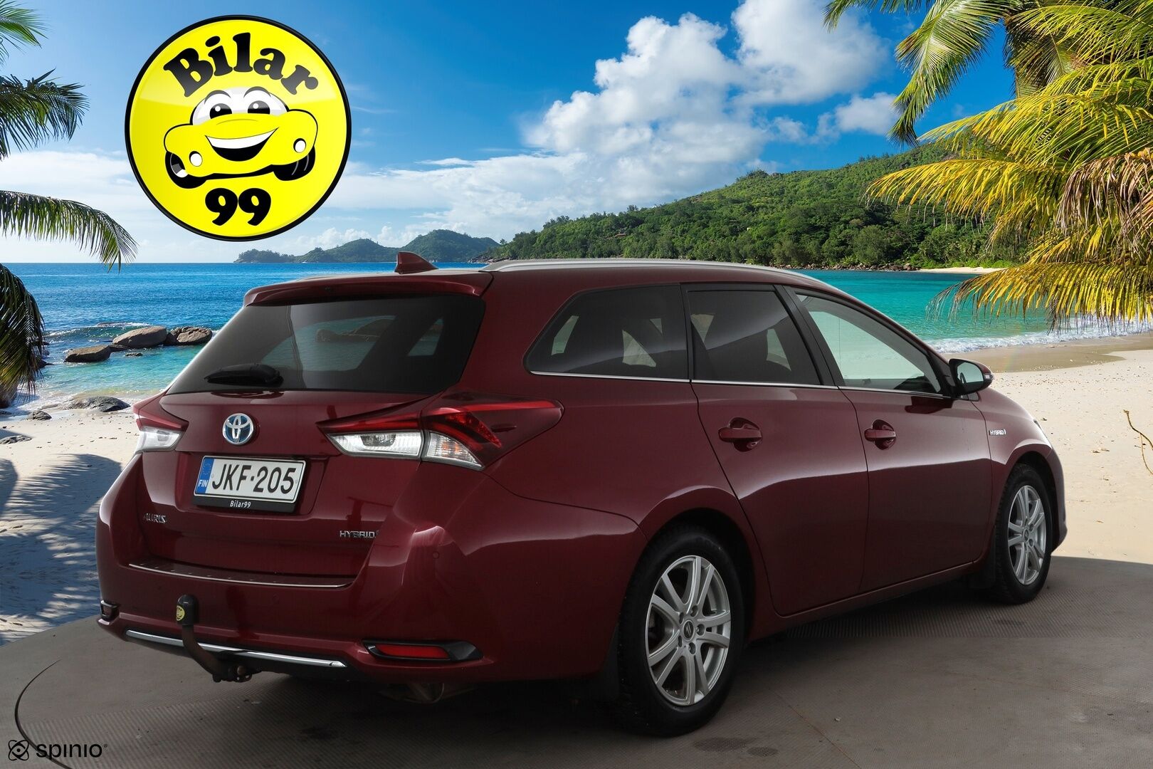 Toyota Auris 2017 Touring Sports 1,8 Hybrid Style * Suomi-auto / Lasikatto / Vakkari / P.kamera / LED / Navi / Koukku / KeylessGo * - Kahdet renkaat aluvanteilla