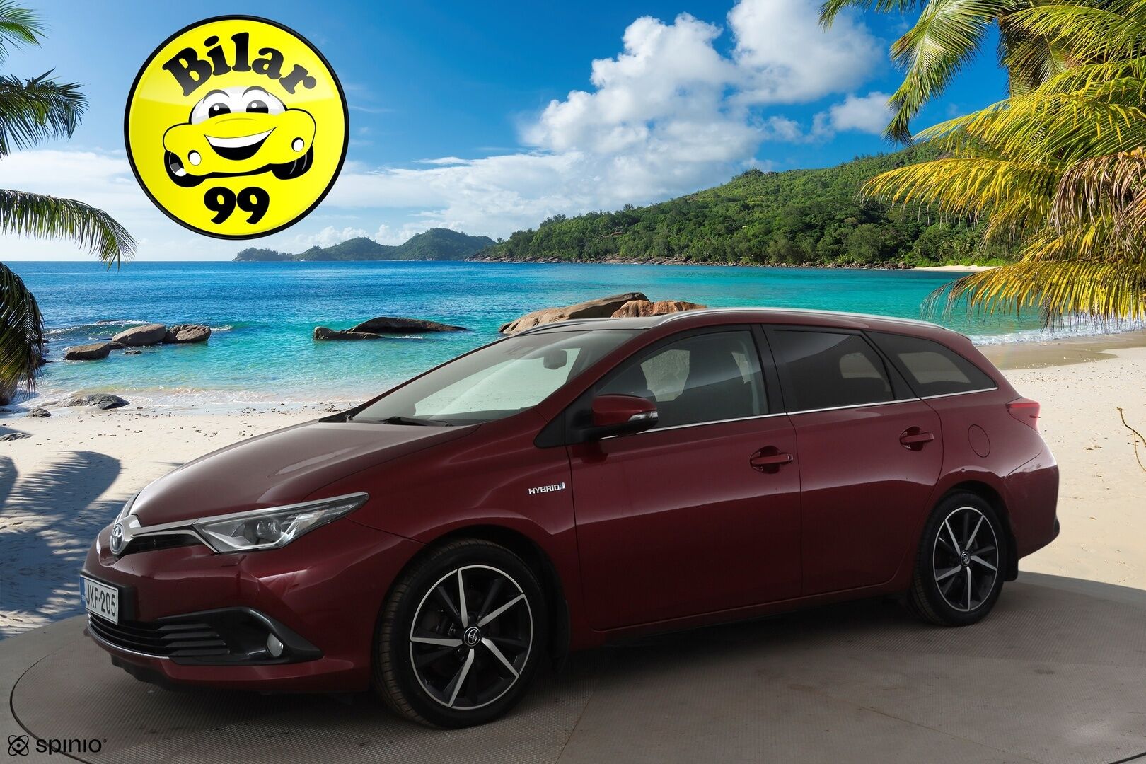Toyota Auris 2017 Touring Sports 1,8 Hybrid Style * Suomi-auto / Lasikatto / Vakkari / P.kamera / LED / Navi / Koukku / KeylessGo * - Kahdet renkaat aluvanteilla - HULLUT JOULUT KORKOTARJOUS 2,49% 