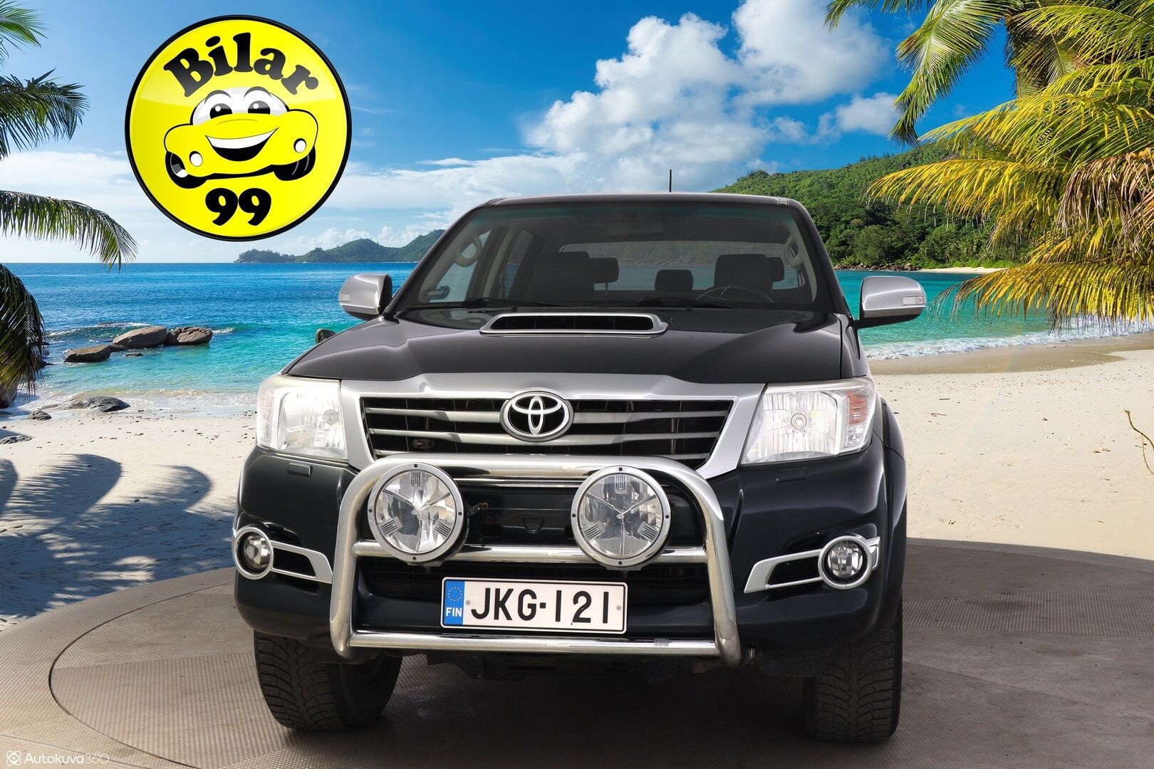 Toyota Hilux 2014 3.0 Double Cab D-4D 4WD 171Hv *5-P / Webasto / P.Kamera / Koukku / Remmi Vaihdettu / Vakkari / Hyvät huollot* - 3,99 % KORKOTARJOUS TÄHÄN AUTOON - Hieno 5-paikkainen Hilux fiksuilla huolloilla sekä kaksilla renkailla!