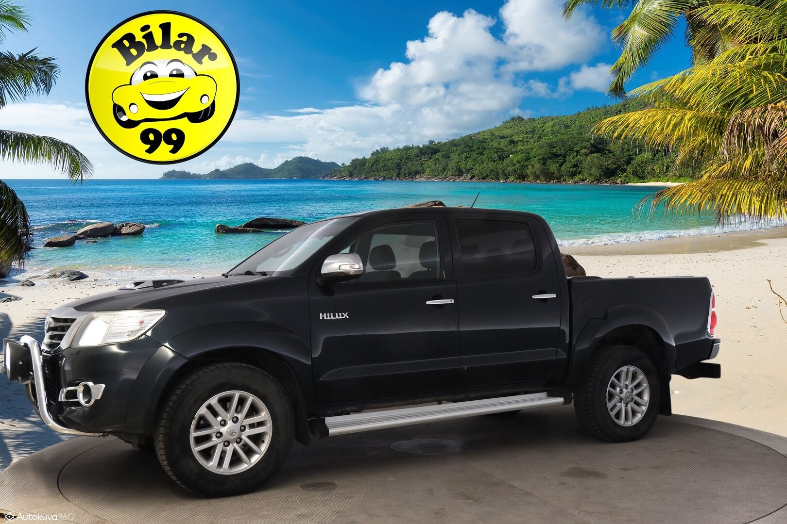 Toyota Hilux 2014 3.0 Double Cab D-4D 4WD 171Hv *5-P / Webasto / P.Kamera / Koukku / Remmi Vaihdettu / Vakkari / Hyvät huollot* - 3,99 % KORKOTARJOUS TÄHÄN AUTOON - Hieno 5-paikkainen Hilux fiksuilla huolloilla sekä kaksilla renkailla!