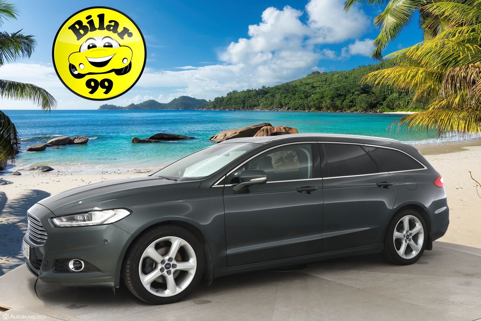 Ford Mondeo 2016 2,0 TDCi 180hv PowerShift Titanium Wagon - 3,99 % KORKOTARJOUS TÄHÄN AUTOON - 31.5. ASTI! - * Avaimeton ovien avaus / LED /  Sähkökontti / Muistipenkki / Läm.Tuulilasi *