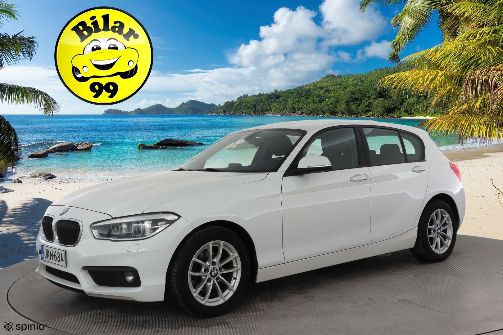 BMW 118 2017 F20 Hatchback 118i A Business * Suomi-auto / Vakkari / P.tutka / LED / Lohkolämmitin * - Kahdet renkaat aluvanteilla