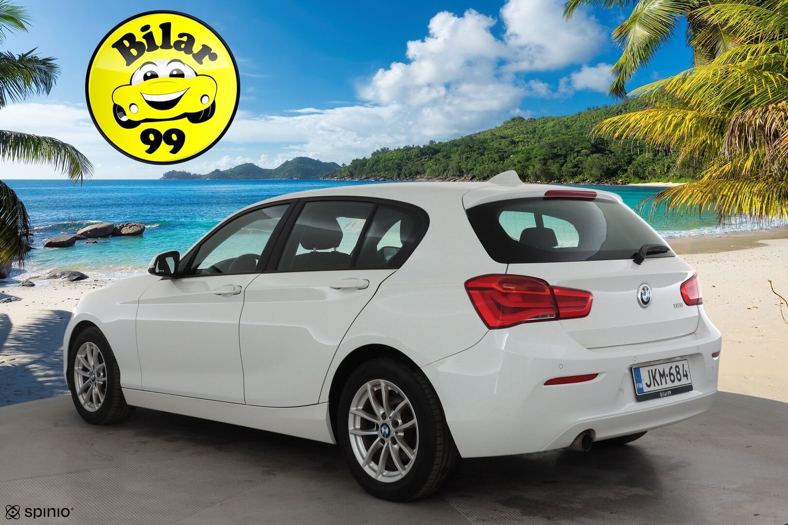 BMW 118 2017 F20 Hatchback 118i A Business * Suomi-auto / Vakkari / P.tutka / LED / Lohkolämmitin * - Kahdet renkaat aluvanteilla