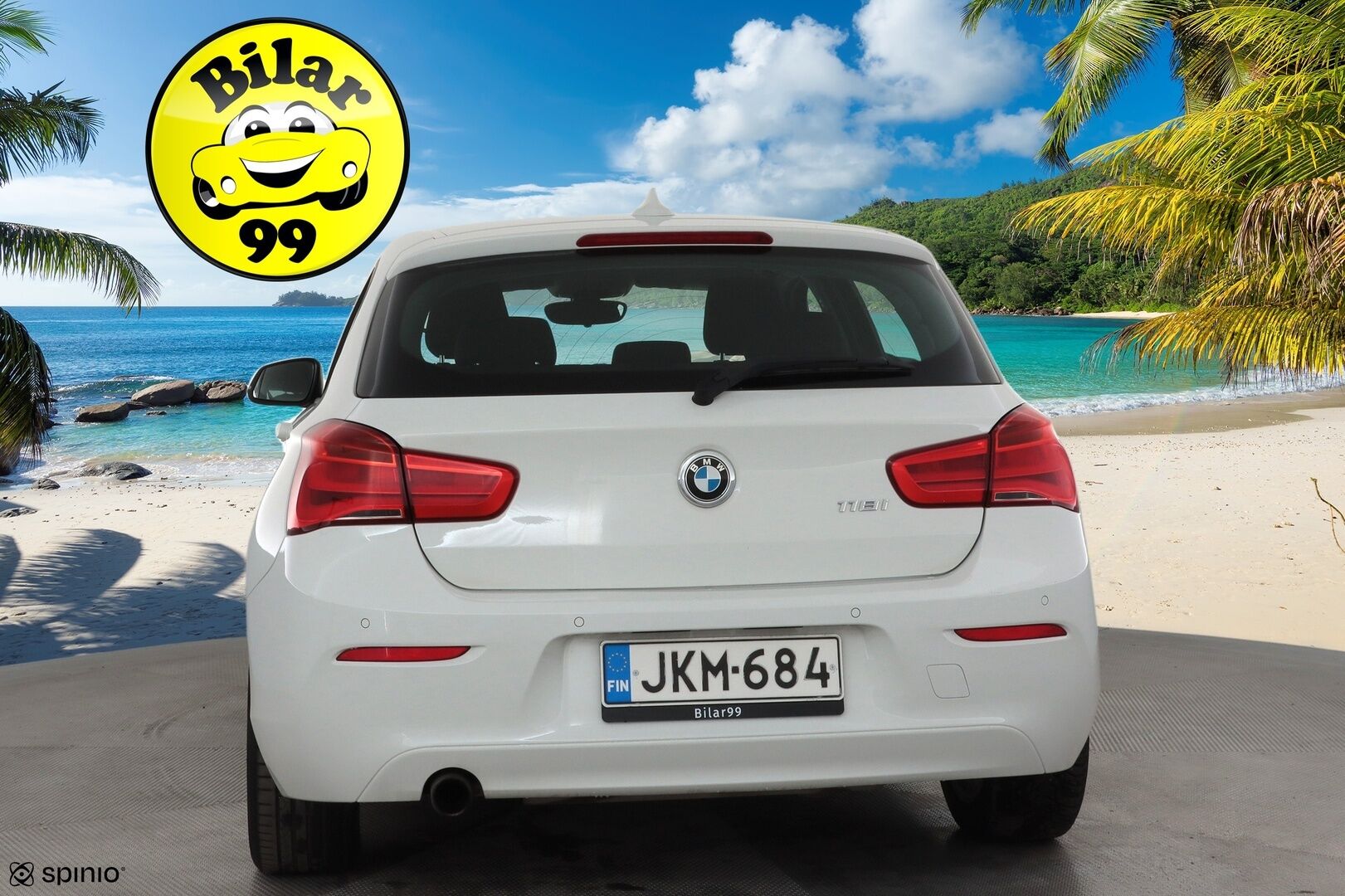 BMW 118 2017 F20 Hatchback 118i A Business * Suomi-auto / Vakkari / P.tutka / LED / Lohkolämmitin * - Kahdet renkaat aluvanteilla