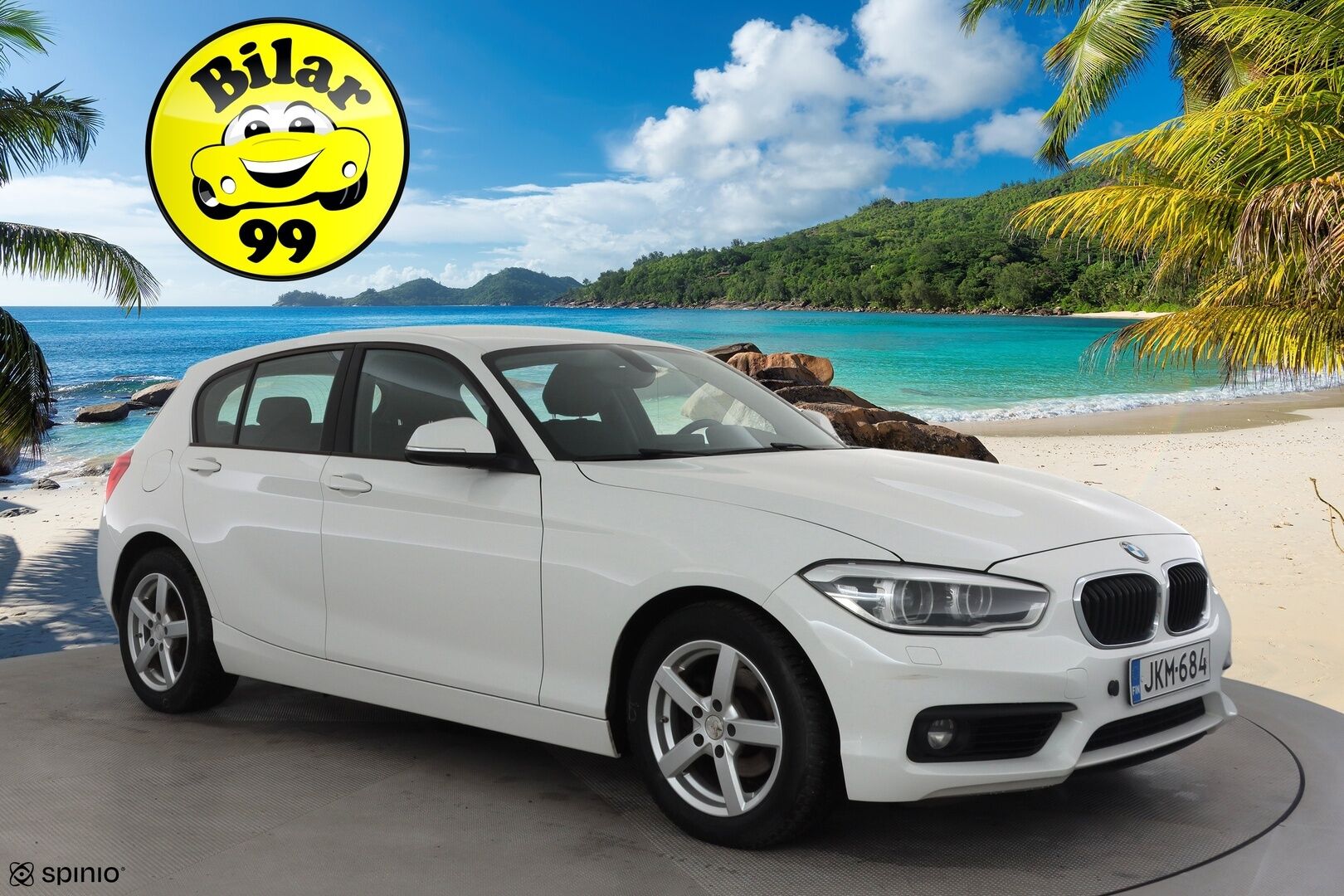 BMW 118 2017 F20 Hatchback 118i A Business * Suomi-auto / Vakkari / P.tutka / LED / Lohkolämmitin * - Kahdet renkaat aluvanteilla