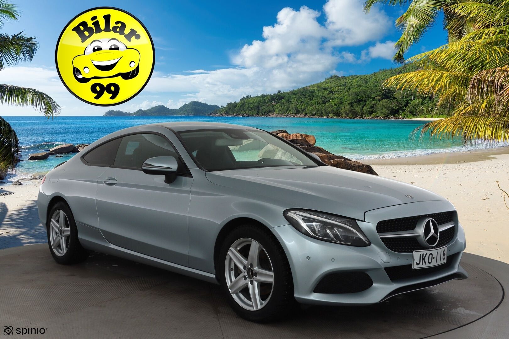 Mercedes-Benz C 2017 200 Coupé 4Matic A * Webasto / Vakkari / ILS-LED / Muistipenkit / Navi / Puolinahat * - Suomi-auto / Kahdet renkaat aluvanteilla
