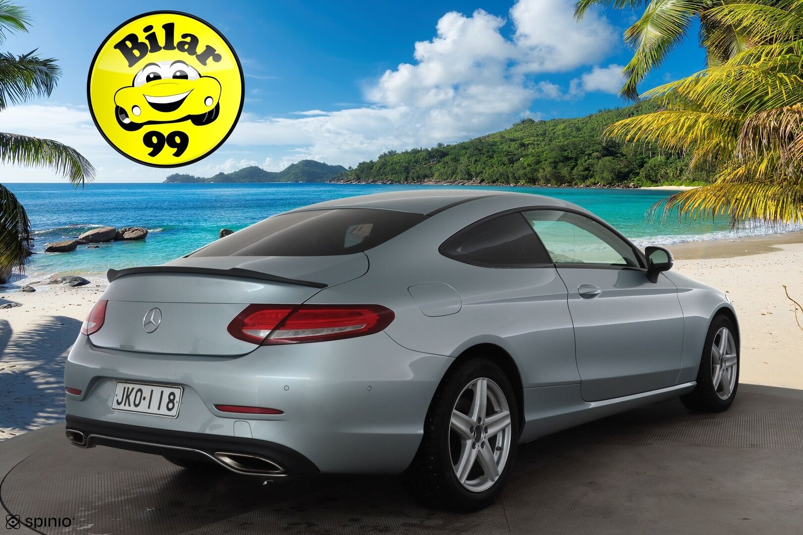 Mercedes-Benz C 2017 200 Coupé 4Matic A * Webasto / Vakkari / ILS-LED / Muistipenkit / Navi / Puolinahat * - Suomi-auto / Kahdet renkaat aluvanteilla