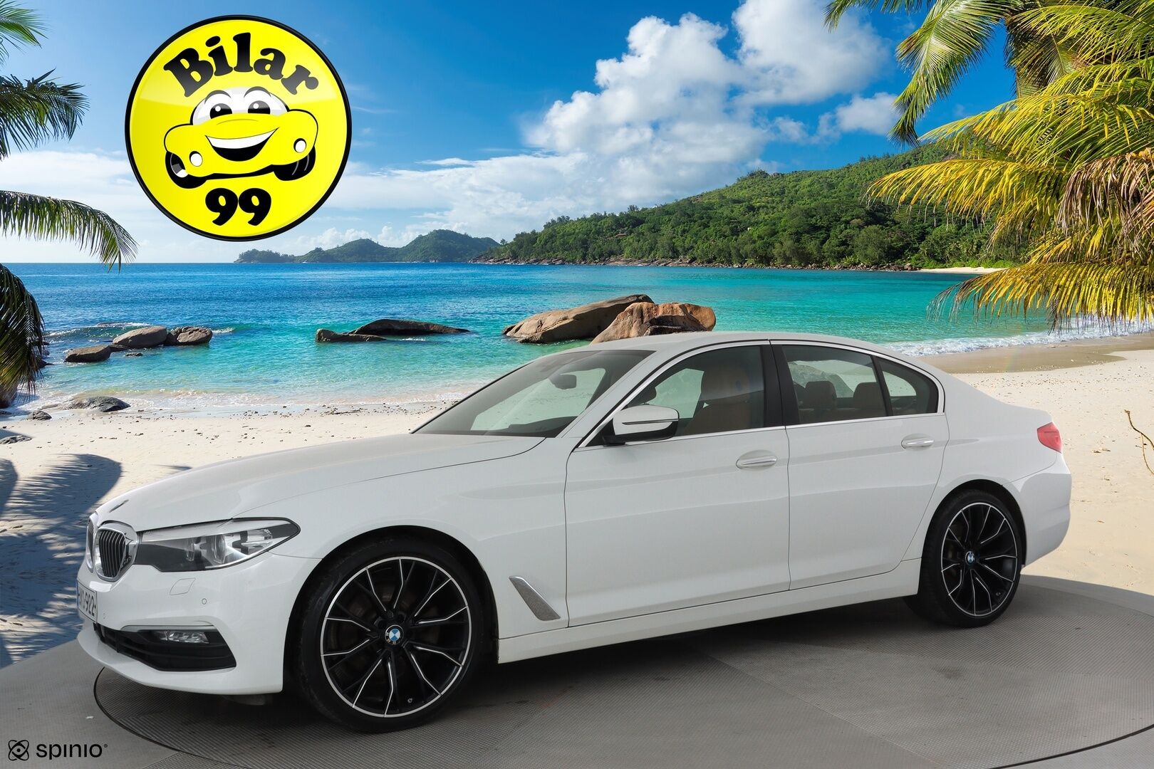 BMW 520 2017 G30 Sedan 520d A Business Comfort **LED / ACC / P.kamera / Sisätilanlämmitin / Konjakki Nahat / HiFI / Kaistavahti** - 2-om Suomi-auto / Kahdet Renkaat / Merkkihuollettu!