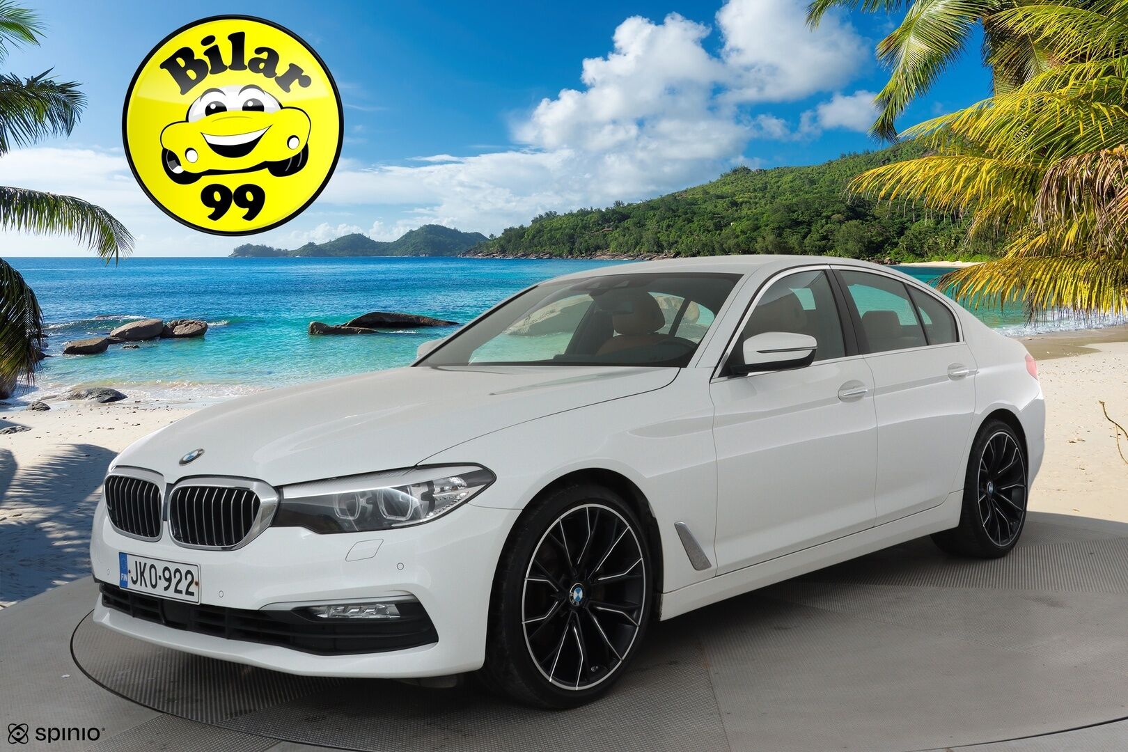 BMW 520 2017 G30 Sedan 520d A Business Comfort **LED / ACC / P.kamera / Sisätilanlämmitin / Konjakki Nahat / HiFI / Kaistavahti** - 2-om Suomi-auto / Kahdet Renkaat / Merkkihuollettu!