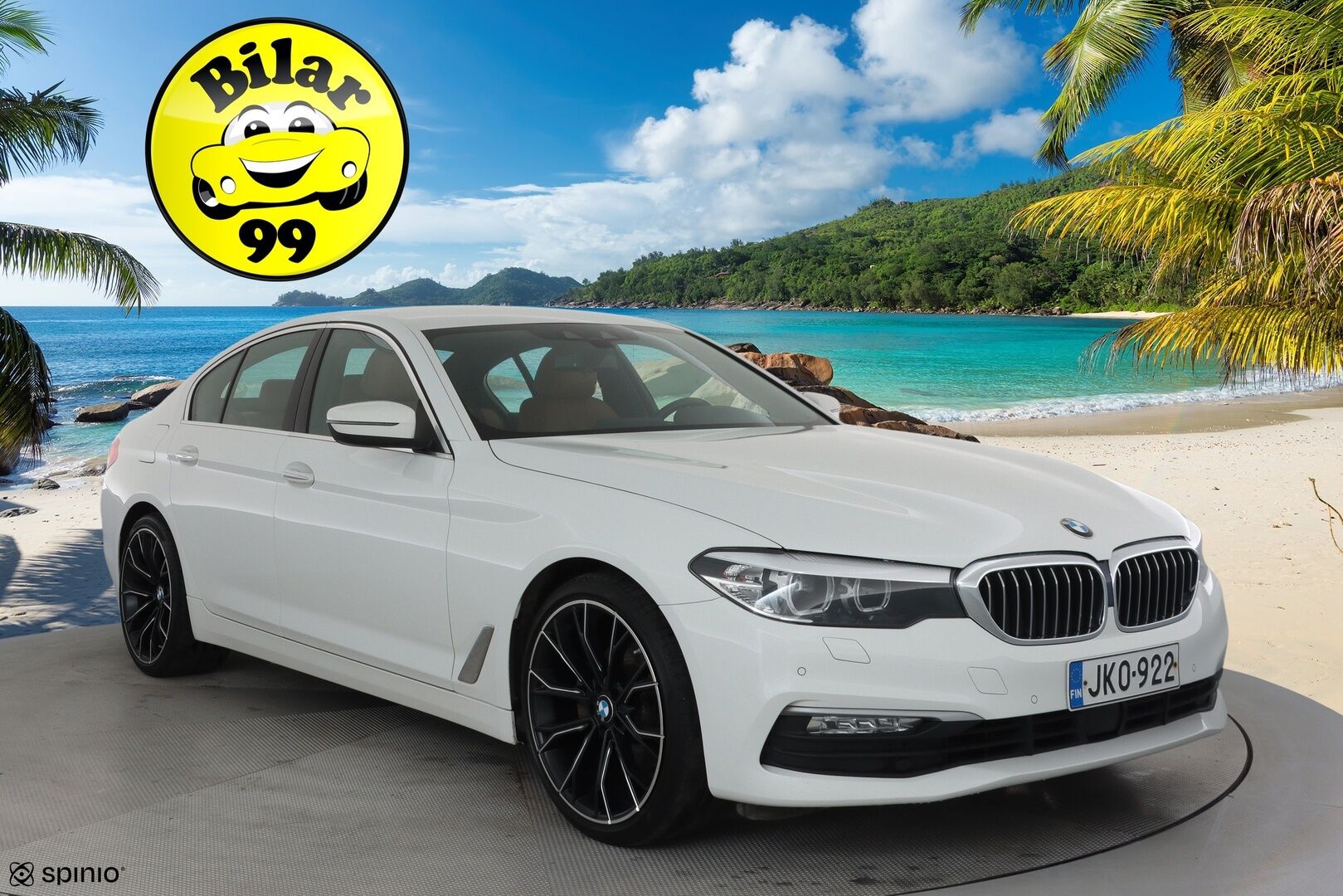 BMW 520 2017 G30 Sedan 520d A Business Comfort **LED / ACC / P.kamera / Sisätilanlämmitin / Konjakki Nahat / HiFI / Kaistavahti** - 2-om Suomi-auto / Kahdet Renkaat / Merkkihuollettu!