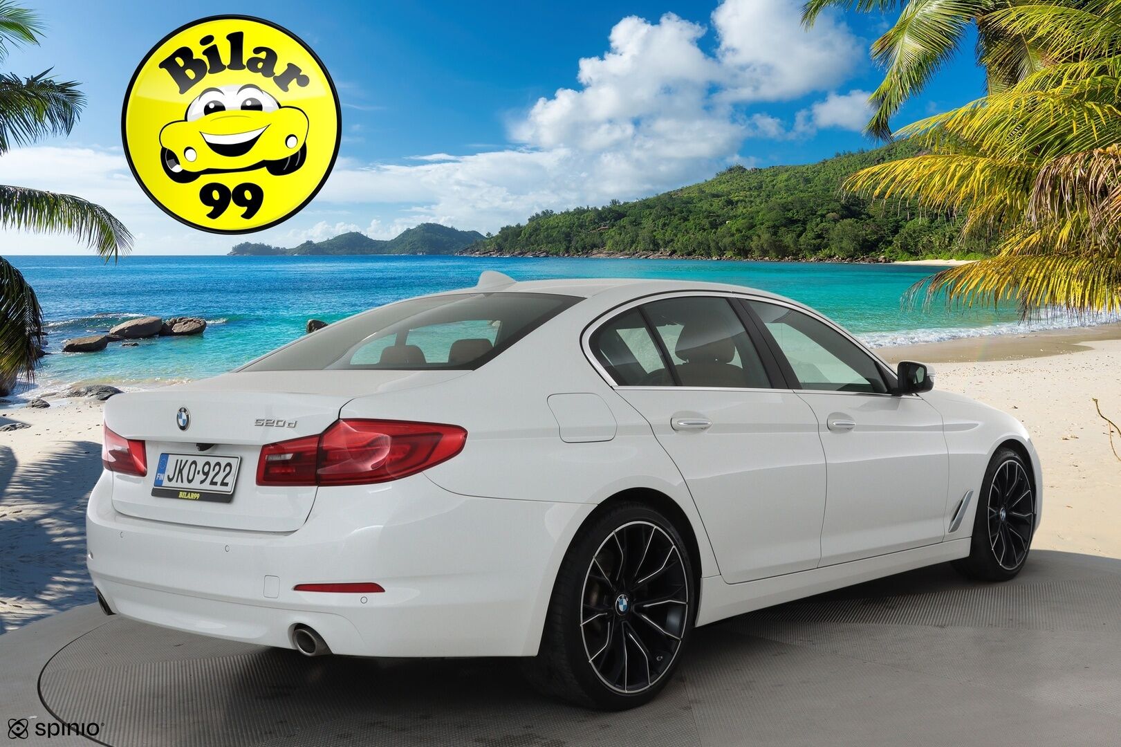 BMW 520 2017 G30 Sedan 520d A Business Comfort **LED / ACC / P.kamera / Sisätilanlämmitin / Konjakki Nahat / HiFI / Kaistavahti** - 2-om Suomi-auto / Kahdet Renkaat / Merkkihuollettu!