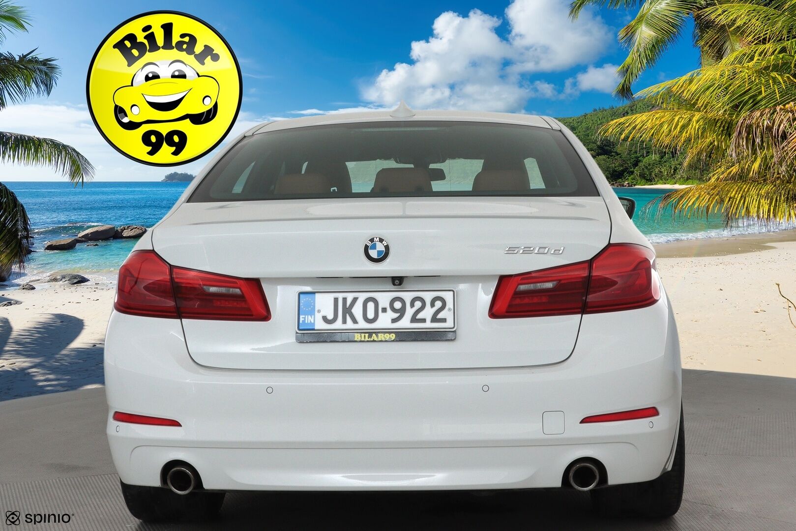 BMW 520 2017 G30 Sedan 520d A Business Comfort **LED / ACC / P.kamera / Sisätilanlämmitin / Konjakki Nahat / HiFI / Kaistavahti** - 2-om Suomi-auto / Kahdet Renkaat / Merkkihuollettu!