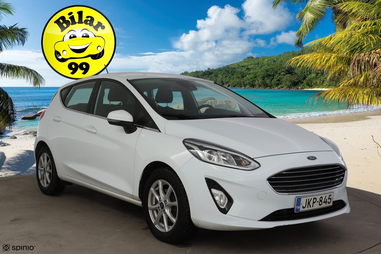 Ford Fiesta 2017 1,1 85hv M5 Titanium 5-ovinen * Lämmitettävä tuulilasi / Ratinlämmitin / P. Tutka / Vakkari / Bluetooth * - Suomi-auto / Lohkolämmitin / Kahdet renkaat Fordin alumiinivanteilla