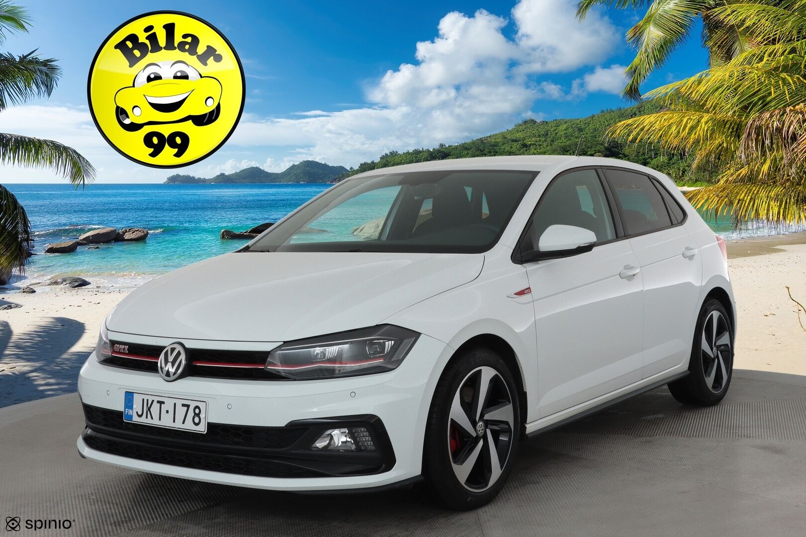 Volkswagen Polo 2018 GTI 2,0 TSI 147 kW DSG **ACC / LED-valot / P.Kamera / Navi / Digimittaristo / Apple&Android** - Suomi-auto / Kahdet Renkaat / Merkkihuollettu!