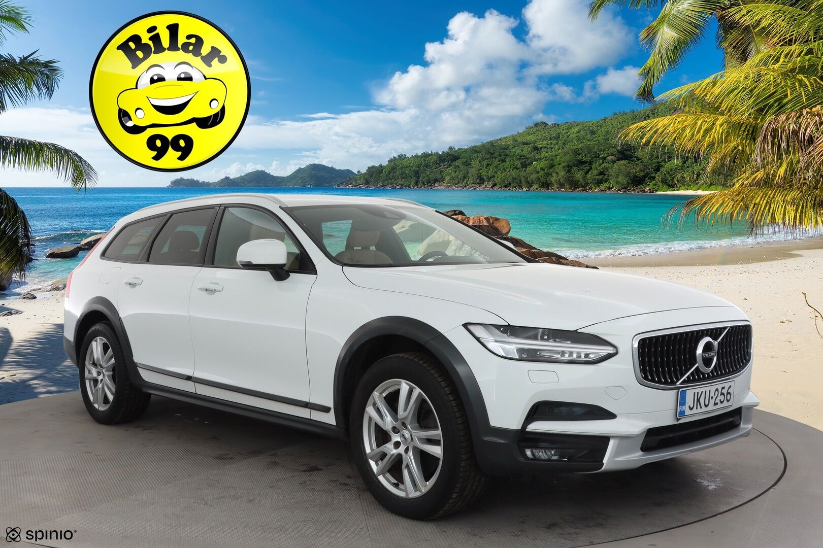 Volvo V90 Cross Country 2018 D4 AWD Business Plus aut * ACC / Webasto / Koukku / Ruskeat nahat / Navi / LED / Keyless / Ratinlämmitin * - EI AD-Blueta! / Suomi-auto / Kahdet renkaat aluvanteilla