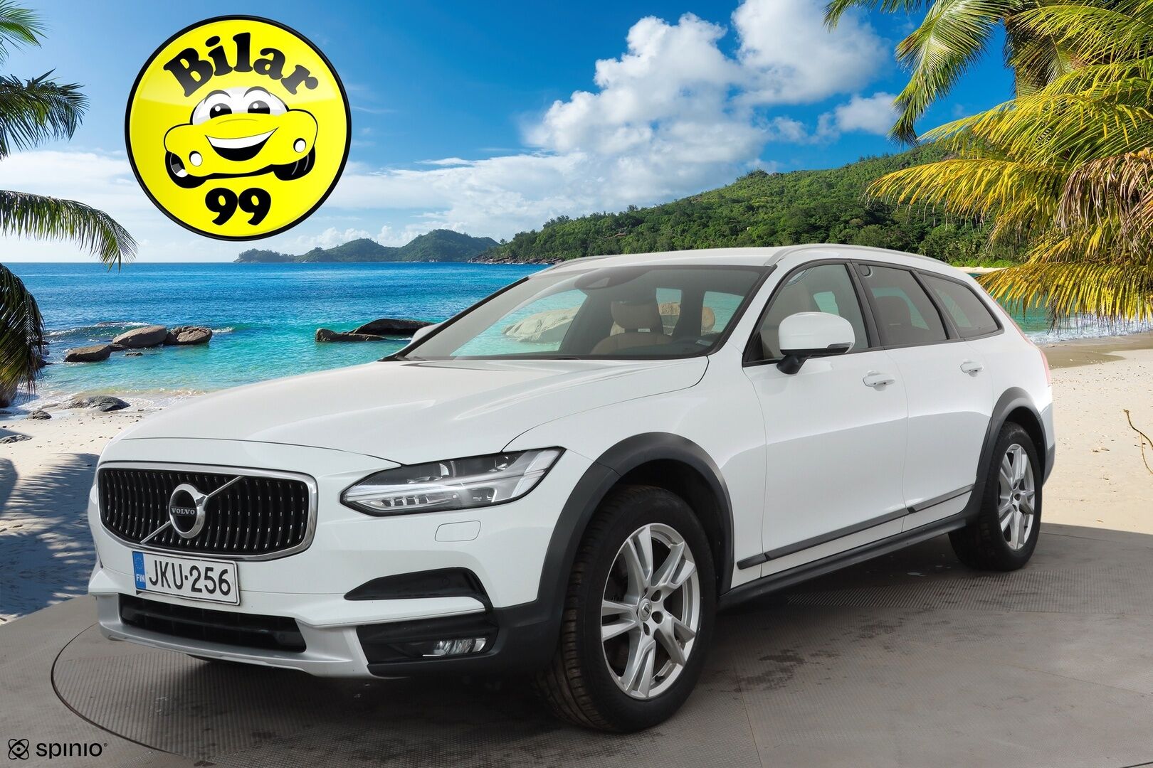 Volvo V90 Cross Country 2018 D4 AWD Business Plus aut * ACC / Webasto / Koukku / Ruskeat nahat / Navi / LED / Keyless / Ratinlämmitin * - EI AD-Blueta! / Suomi-auto / Kahdet renkaat aluvanteilla