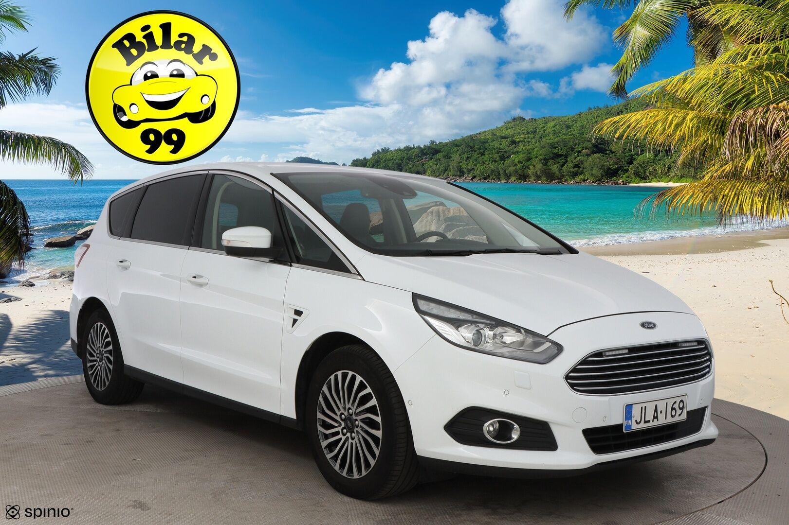 Ford S-Max 2019 2,0 TDCi EcoBlue 150hv A8 Titanium 5-ovinen 7-Paikkainen - Suomiauto / Webasto / Adapt.Vakkari / Peruutuskamera / Vetokoukku / Muistipenkki / Nahka-Alcantara / KeylessGo / Huippuvarusteet!