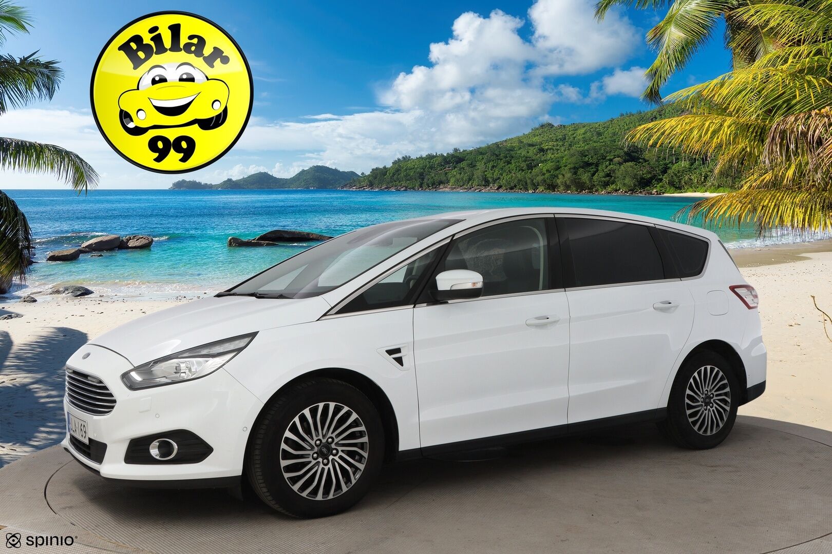 Ford S-Max 2019 2,0 TDCi EcoBlue 150hv A8 Titanium 5-ovinen 7-Paikkainen - Suomiauto / Webasto / Adapt.Vakkari / Peruutuskamera / Vetokoukku / Muistipenkki / Nahka-Alcantara / KeylessGo / Huippuvarusteet!