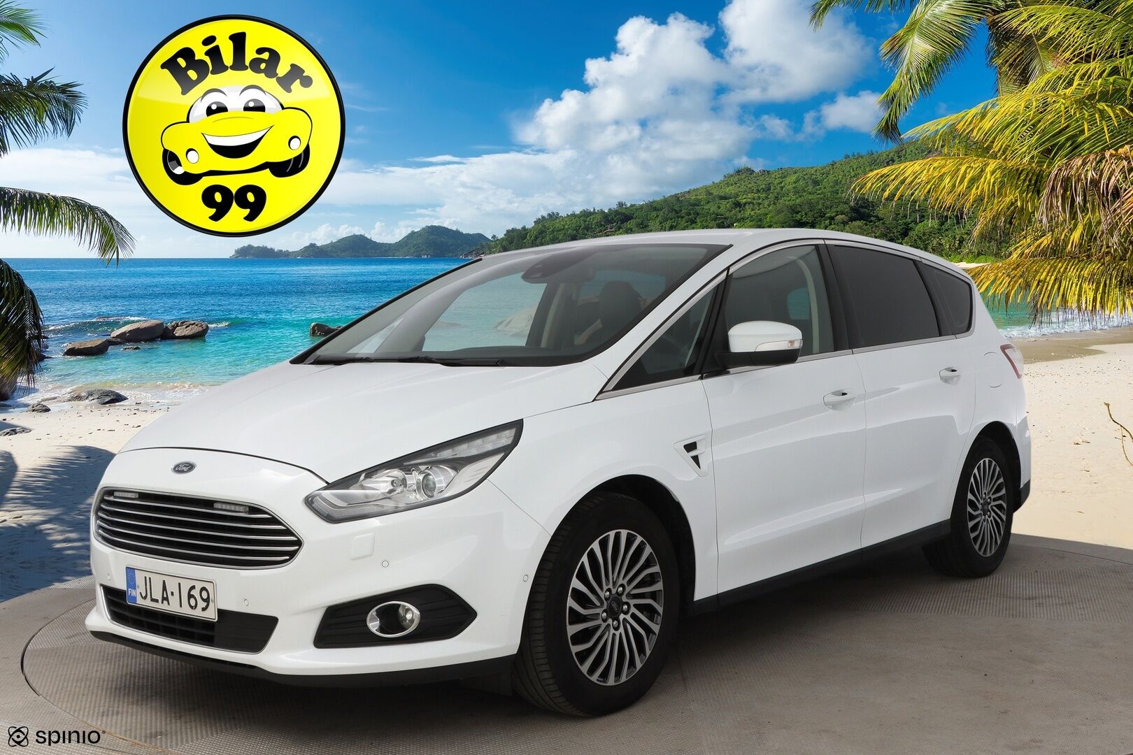 Ford S-Max 2019 2,0 TDCi EcoBlue 150hv A8 Titanium 5-ovinen 7-Paikkainen - Suomiauto / Webasto / Adapt.Vakkari / Peruutuskamera / Vetokoukku / Muistipenkki / Nahka-Alcantara / KeylessGo / Huippuvarusteet!