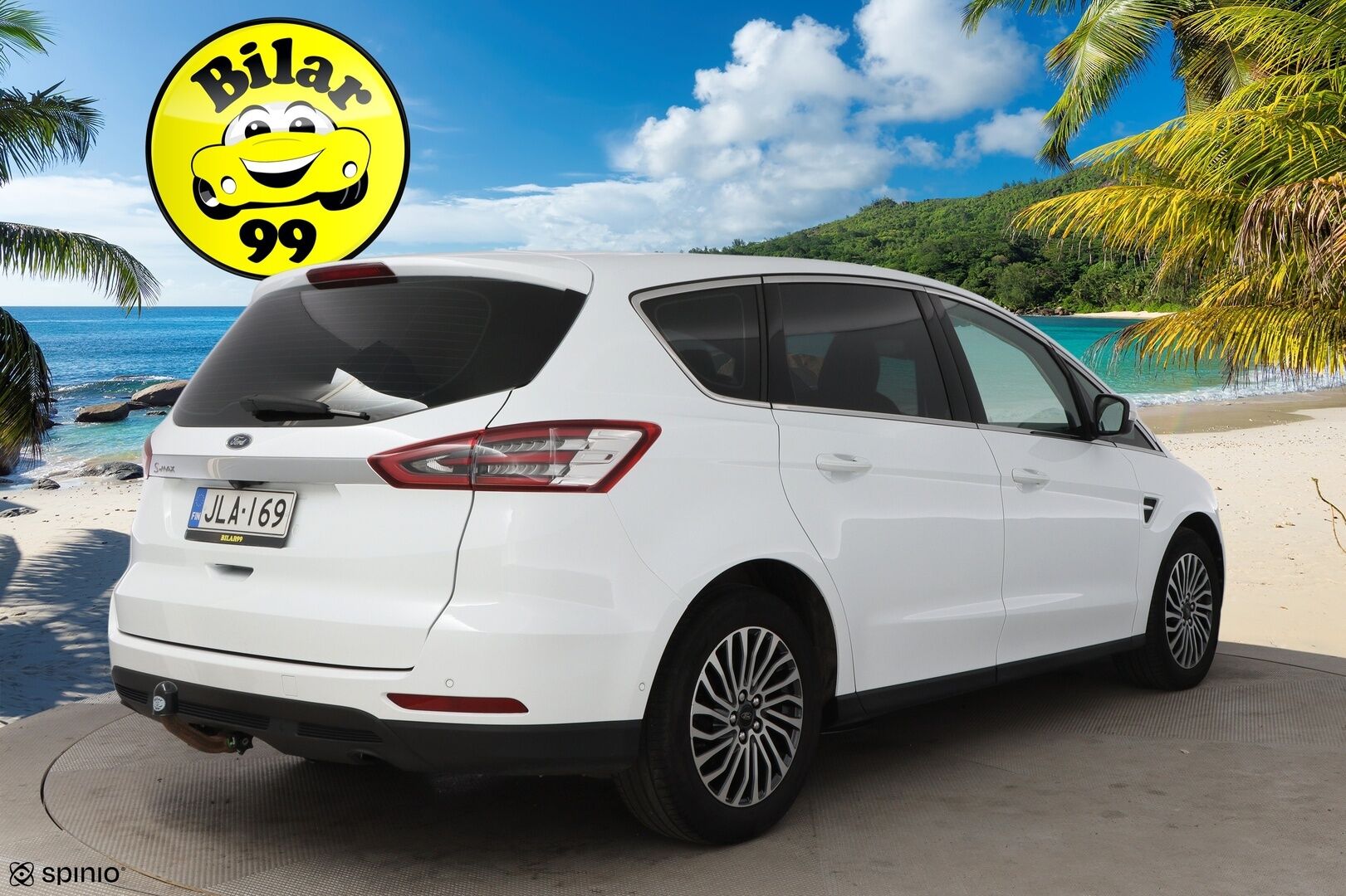 Ford S-Max 2019 2,0 TDCi EcoBlue 150hv A8 Titanium 5-ovinen 7-Paikkainen - Suomiauto / Webasto / Adapt.Vakkari / Peruutuskamera / Vetokoukku / Muistipenkki / Nahka-Alcantara / KeylessGo / Huippuvarusteet!
