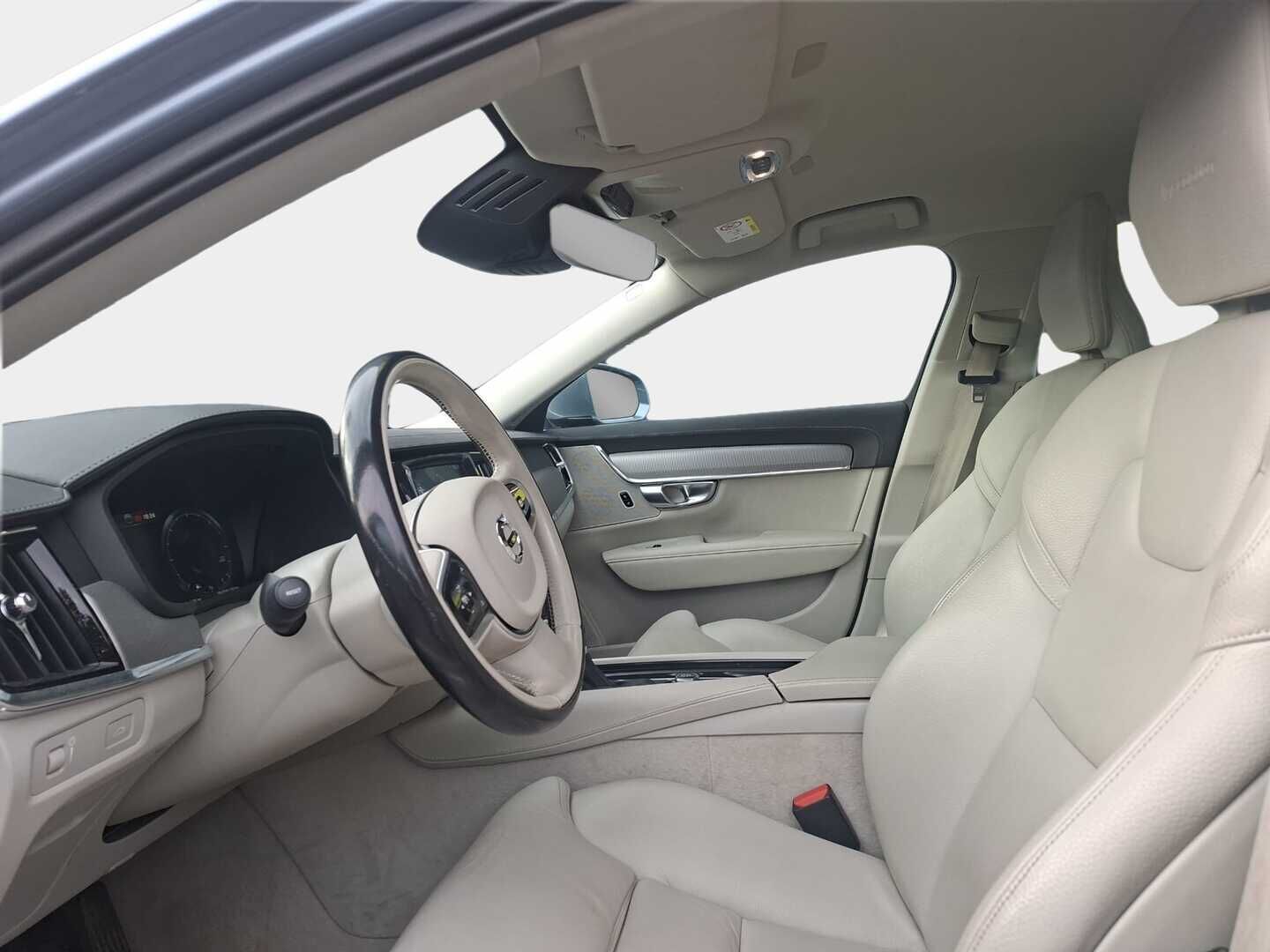 Volvo V90 2019 D4 Business Inscription aut - Suomi-auto | Webasto | ACC & Pilot assist | P.kamera | Muistipenkki | Vaalea nahkasisusta | Mussel Blue | Full LED | Sensus-navi 