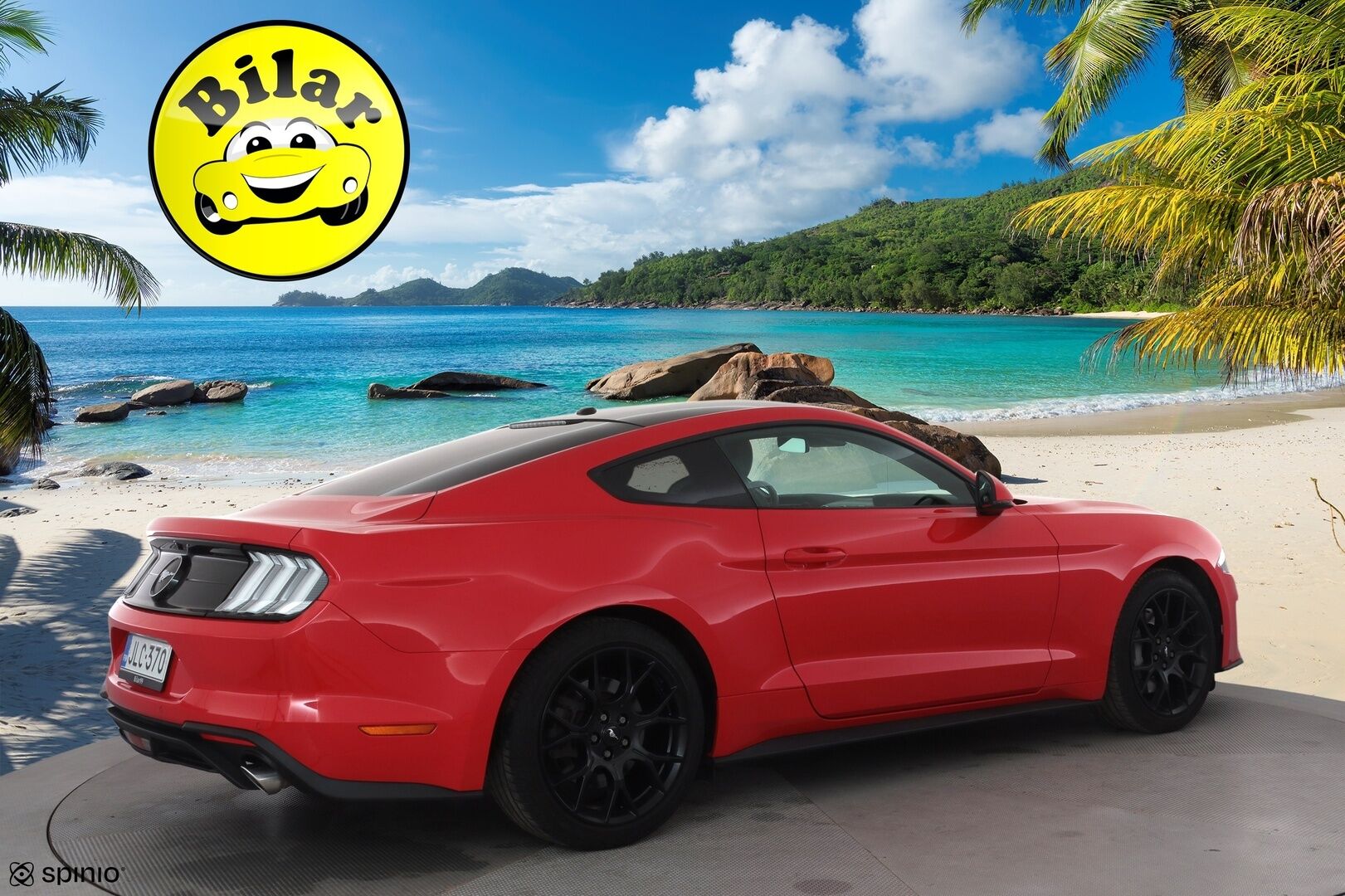 Ford Mustang 2019 2,3 EcoBoost 290hv A10 Fastback - | ACC | B&O | Kaistavahti | Lohko+Sisä | Ilmastoidut nahat | P.Kamera | Navi | LED | Keyless | Digimittari | Suomi-auto | Kahdet renkaat aluvanteilla |