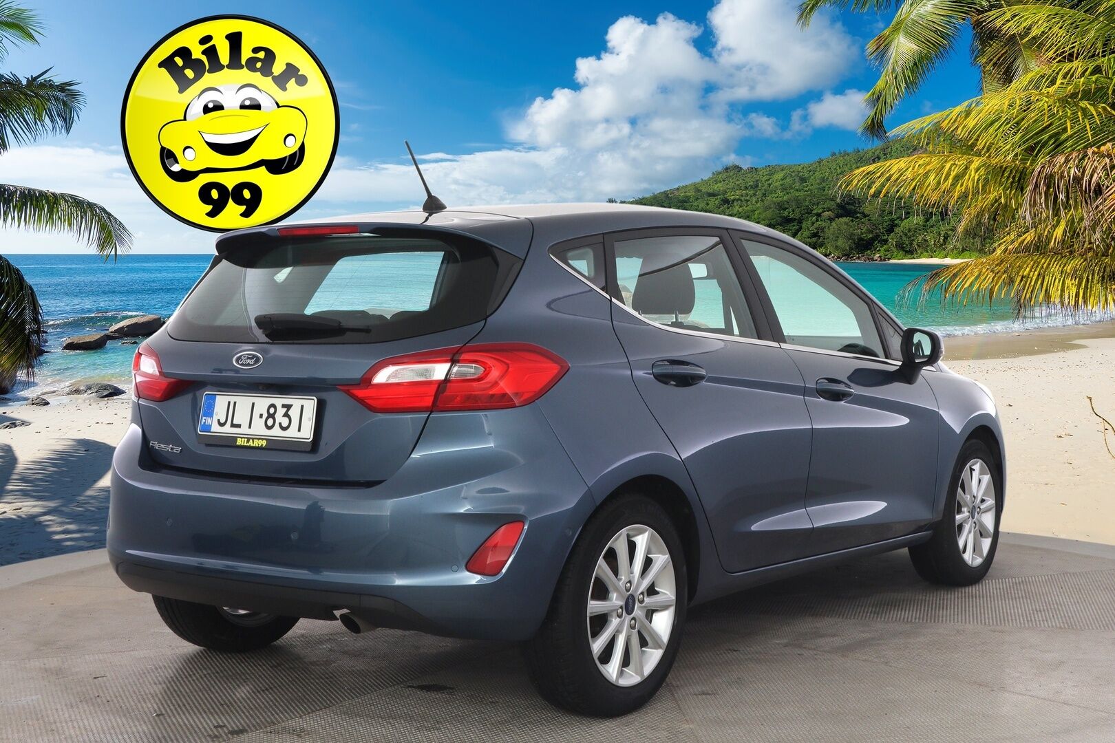 Ford Fiesta 2019 1,0 EcoBoost 100hv M6 Titanium 5-ovinen - Suomi-auto / Peruutuskamera / Vakkari / Carplay / Kaistavahti / Tutkat eteen ja taakse* 