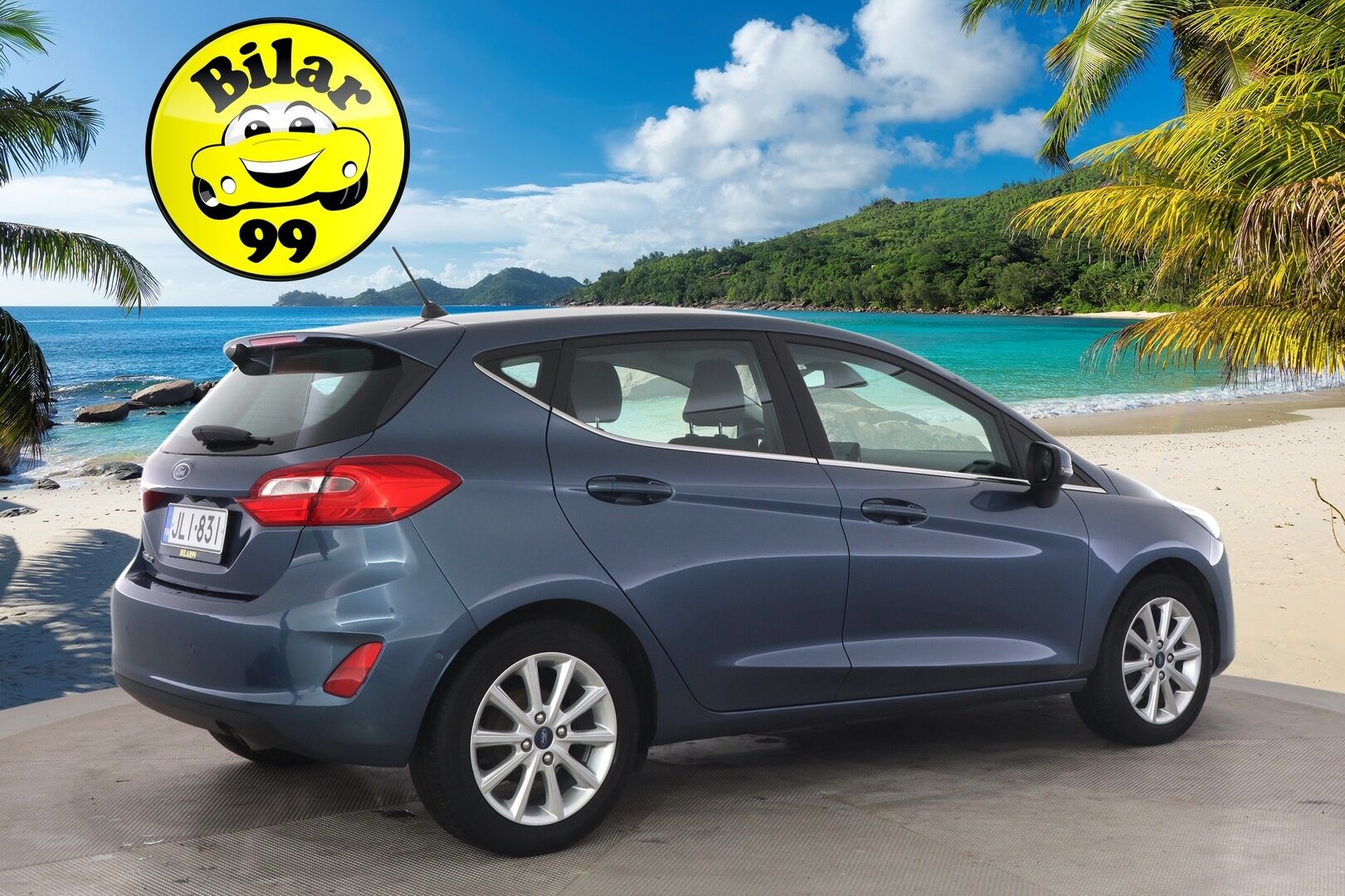 Ford Fiesta 2019 1,0 EcoBoost 100hv M6 Titanium 5-ovinen - Suomi-auto / Peruutuskamera / Vakkari / Carplay / Kaistavahti / Tutkat eteen ja taakse* 