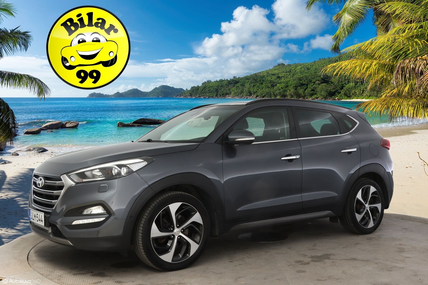 Hyundai Tucson 2016 1.6 T-GDI 4WD 7DCT-aut Premium * Panorama / Blis / Kaistavahti / lämmitettävät/tuuletettavat etupenkit /  Nahkapenkit * - * huippuvarusteet / Uusi tuulilasi / 2x vanteet ja hyvillä kumeilla *