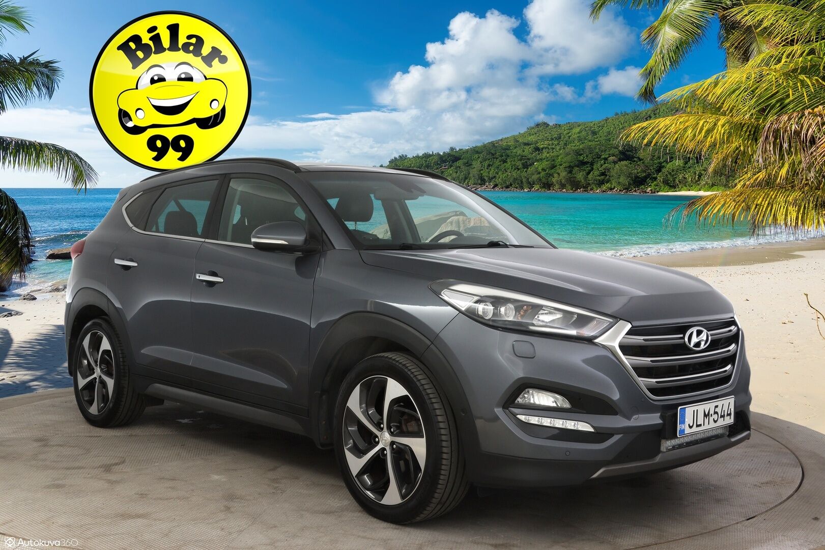 Hyundai Tucson 2016 1.6 T-GDI 4WD 7DCT-aut Premium * Panorama / Blis / Kaistavahti / lämmitettävät/tuuletettavat etupenkit /  Nahkapenkit * - * huippuvarusteet / Uusi tuulilasi / 2x vanteet ja hyvillä kumeilla *