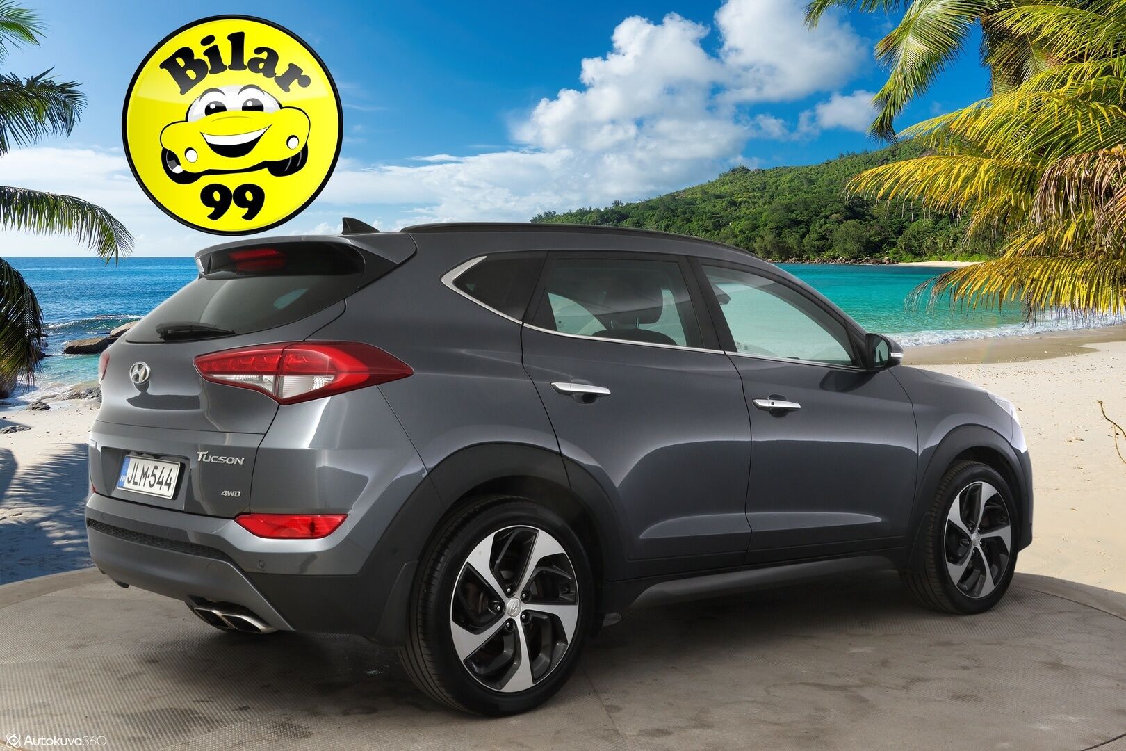 Hyundai Tucson 2016 1.6 T-GDI 4WD 7DCT-aut Premium * Panorama / Blis / Kaistavahti / lämmitettävät/tuuletettavat etupenkit /  Nahkapenkit * - * huippuvarusteet / Uusi tuulilasi / 2x vanteet ja hyvillä kumeilla *