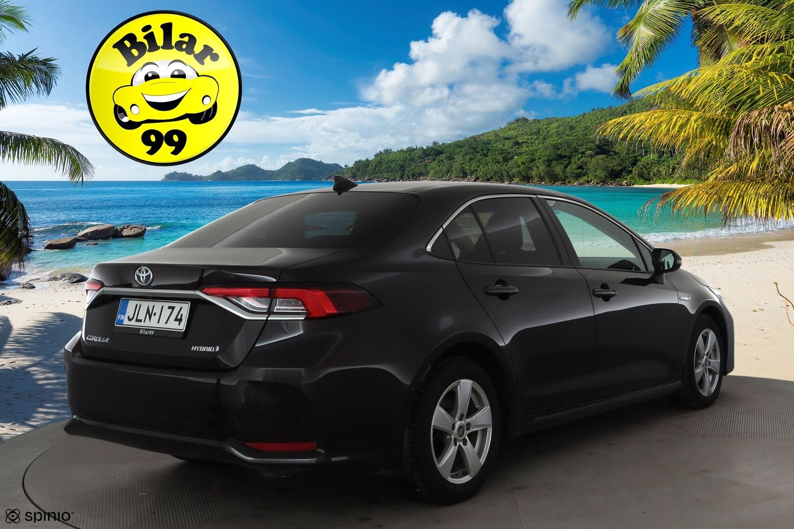 Toyota Corolla 2019 Sedan 1,8 Hybrid Style * ACC / LED / P.Kamera / Navi / Kaistavahti / Keyless * - Suomi-auto / Kahdet renkaat aluvanteilla / Merkkihuollot