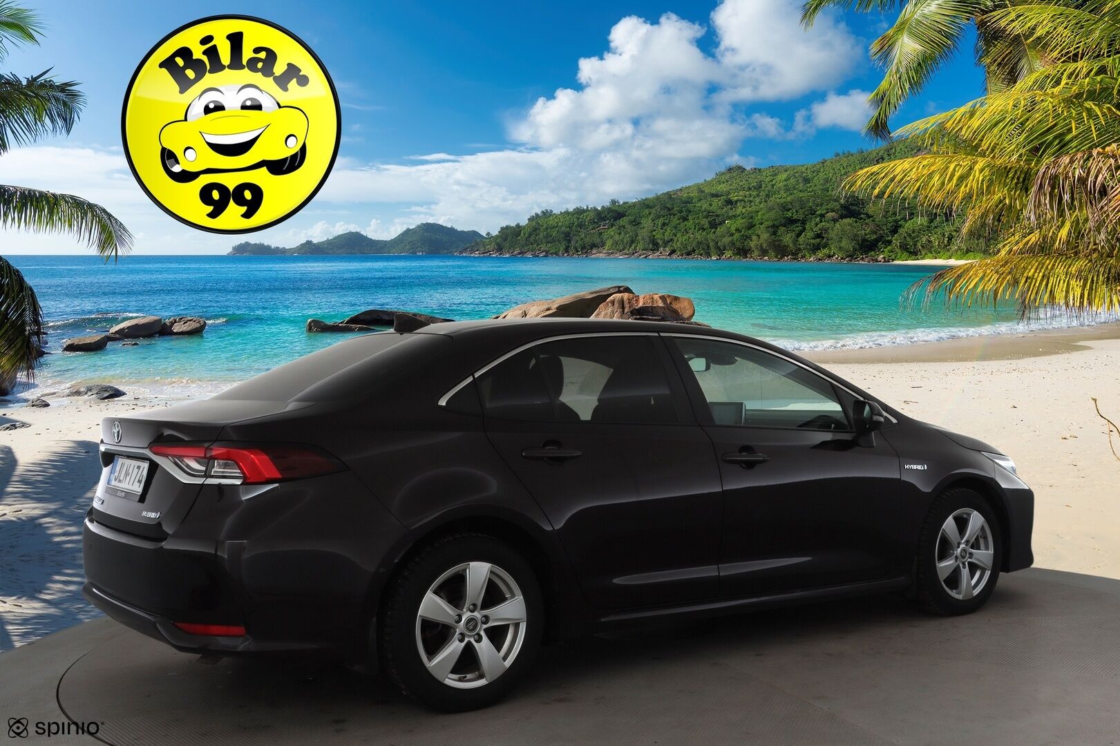 Toyota Corolla 2019 Sedan 1,8 Hybrid Style * ACC / LED / P.Kamera / Navi / Kaistavahti / Keyless * - Suomi-auto / Kahdet renkaat aluvanteilla / Merkkihuollot