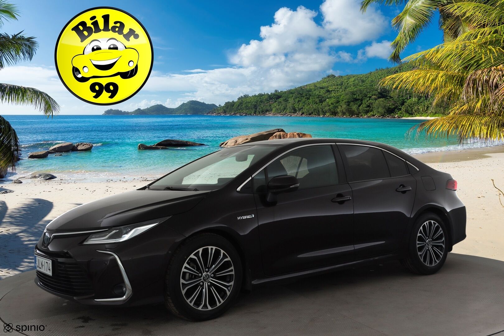 Toyota Corolla 2019 Sedan 1,8 Hybrid Style * ACC / LED / P.Kamera / Navi / Kaistavahti / Keyless * - Suomi-auto / Kahdet renkaat aluvanteilla / Merkkihuollot