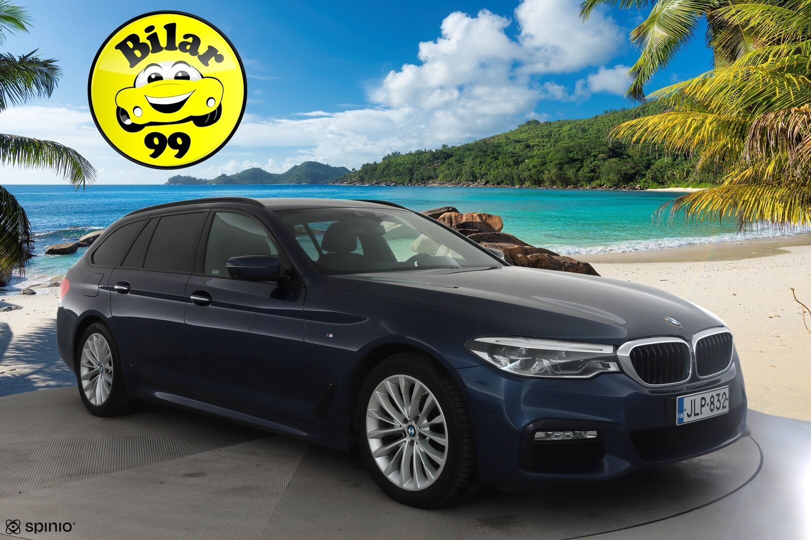 BMW 520 2018 G31 Touring 520d A xDrive Business Comfort * HUD / Webasto / Adapt.LED / Vakkari / Sporttinahat / Koukku / Hifi * - 360° / Navi / Kahdet renkaat aluvanteilla