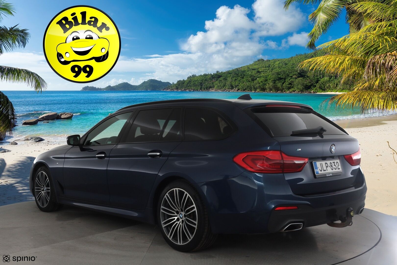 BMW 520 2018 G31 Touring 520d A xDrive Business Comfort * HUD / Webasto / Adapt.LED / Vakkari / Sporttinahat / Koukku / Hifi * - 360° / Navi / Kahdet renkaat aluvanteilla