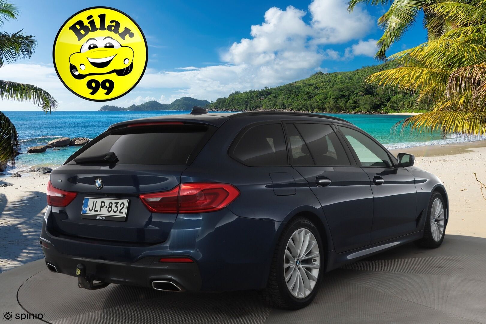 BMW 520 2018 G31 Touring 520d A xDrive Business Comfort * HUD / Webasto / Adapt.LED / Vakkari / Sporttinahat / Koukku / Hifi * - 360° / Navi / Kahdet renkaat aluvanteilla