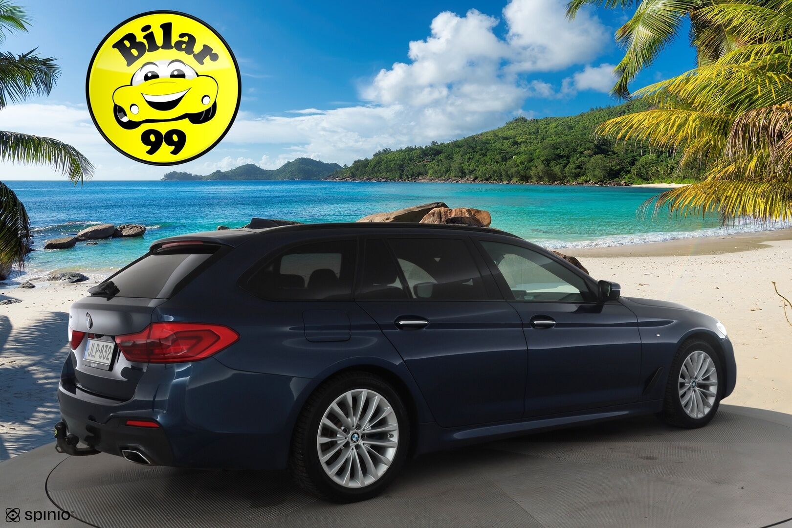 BMW 520 2018 G31 Touring 520d A xDrive Business Comfort * HUD / Webasto / Adapt.LED / Vakkari / Sporttinahat / Koukku / Hifi * - 360° / Navi / Kahdet renkaat aluvanteilla