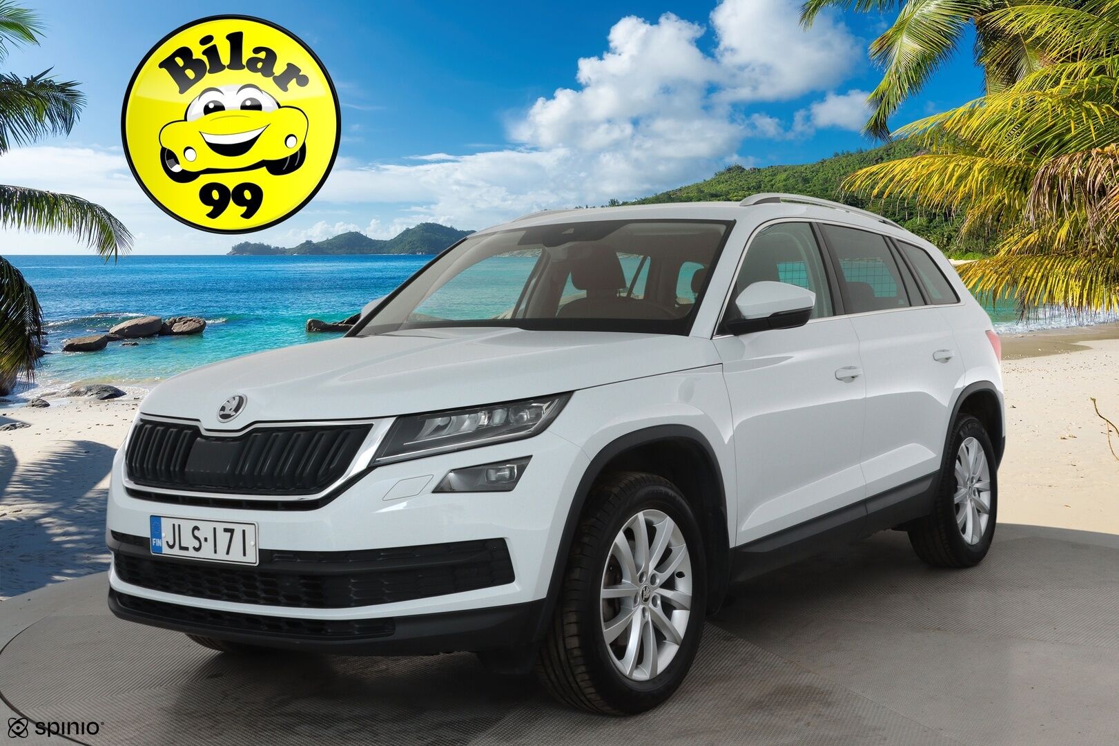 Skoda Kodiaq 2021 2,0 TDI 150 4x4 Ambition BusinessLine DSG Autom. **Webasto / Koukku / Adapt.Vakkari / P.kamera / LED-valot / Navi** - 1-om Suomi-auto / Kahdet Renkaat
