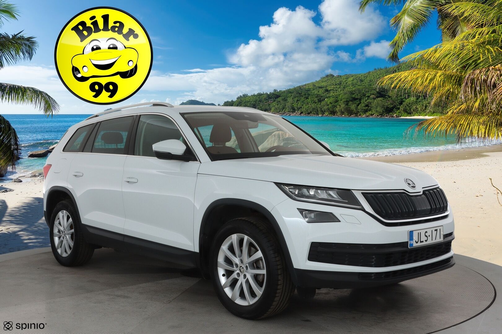 Skoda Kodiaq 2021 2,0 TDI 150 4x4 Ambition BusinessLine DSG Autom. **Webasto / Koukku / Adapt.Vakkari / P.kamera / LED-valot / Navi** - 1-om Suomi-auto / Kahdet Renkaat