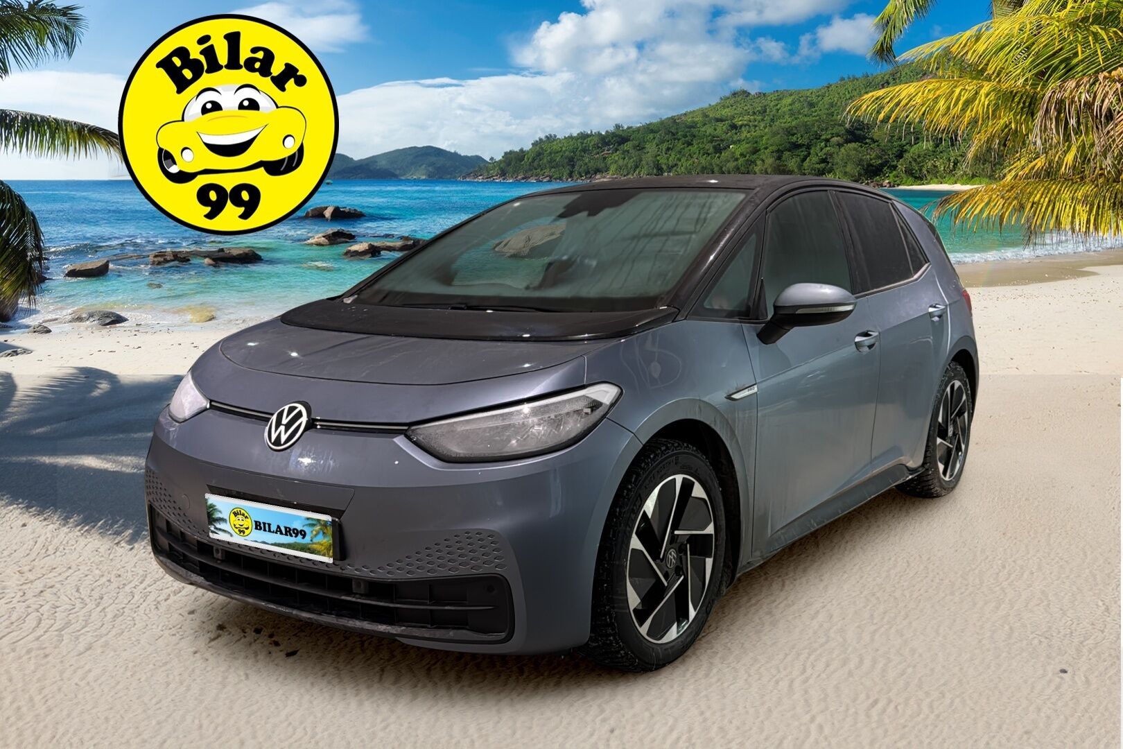 Volkswagen ID.3 2021 Pro 150 kW, akku 58 kWh *SOH 90,4% / ACC / Lämpöpumppu / Ratinlämmitin / Tutkat / LED / Navi / Suomiauto* - Merkkihuollettu ja siistikuntoinen Suomiauto kaksilla renkailla ja vanteilla!