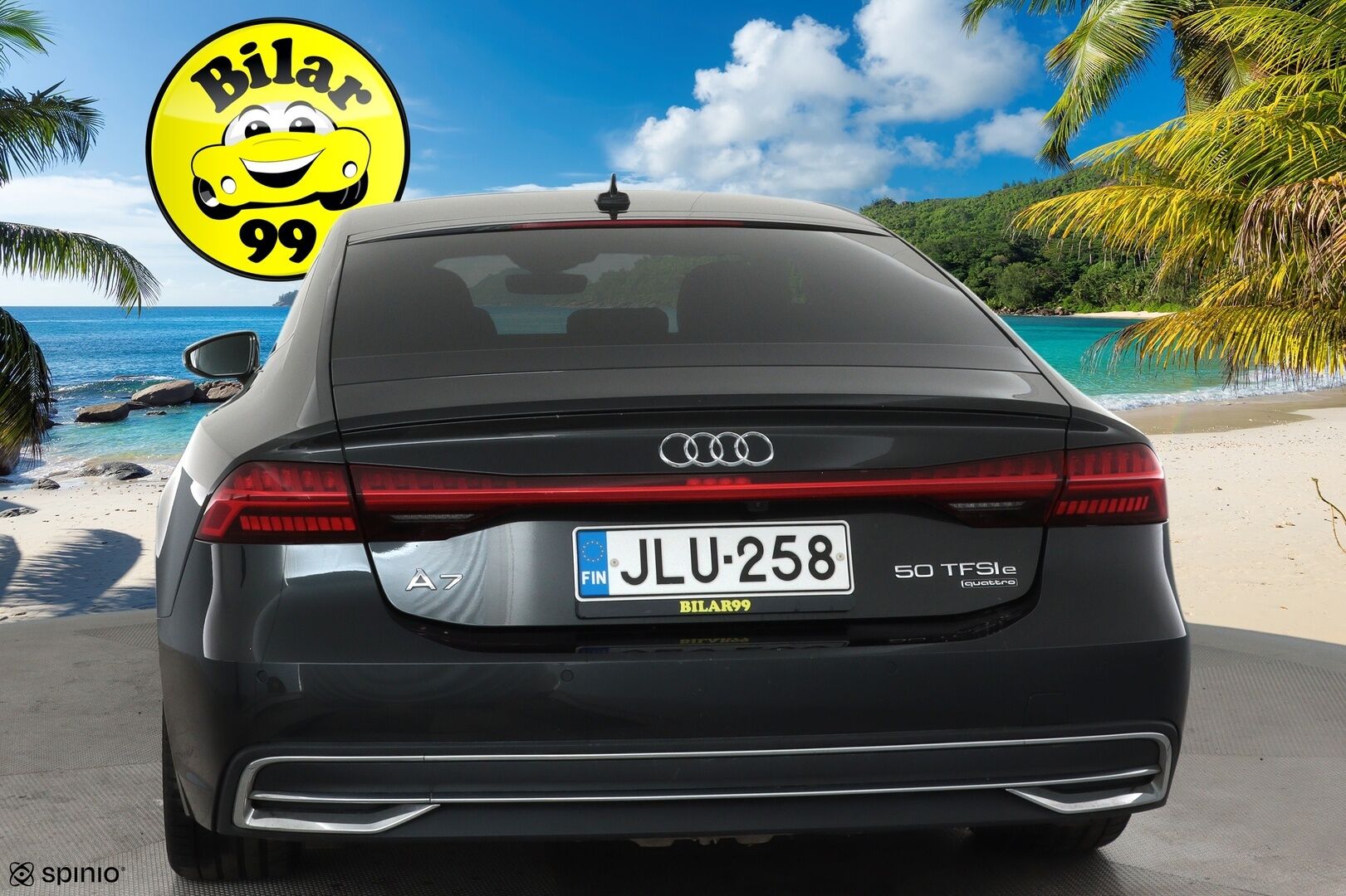 Audi A7 2021 Business Sport S-Line 50 TFSI e quattro S tronic **Vakkari / Matrix LED / P.kamera / Digimittaristo / Navi / Lasikattoluukku** - 3,99 % KORKOTARJOUS TÄHÄN AUTOON - 1.Om Suomi-auto / Akku kuntotarkastettettu / Kahdet renkaat aluvanteilla / Merkkihuollettu / Nahka-Alcantara / Sporttipenkit