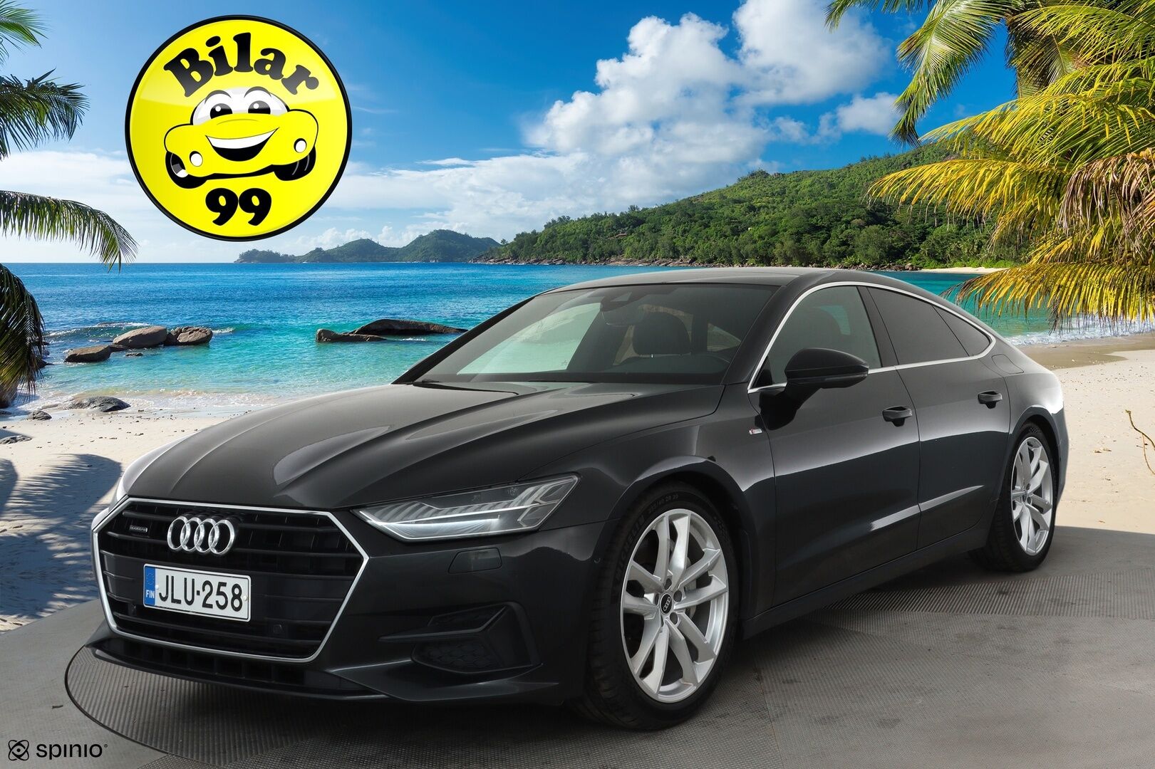 Audi A7 2021 Business Sport S-Line 50 TFSI e quattro S tronic **Vakkari / Matrix LED / P.kamera / Digimittaristo / Navi / Lasikattoluukku** - 3,99 % KORKOTARJOUS TÄHÄN AUTOON - 1.Om Suomi-auto / Akku kuntotarkastettettu / Kahdet renkaat aluvanteilla / Merkkihuollettu / Nahka-Alcantara / Sporttipenkit