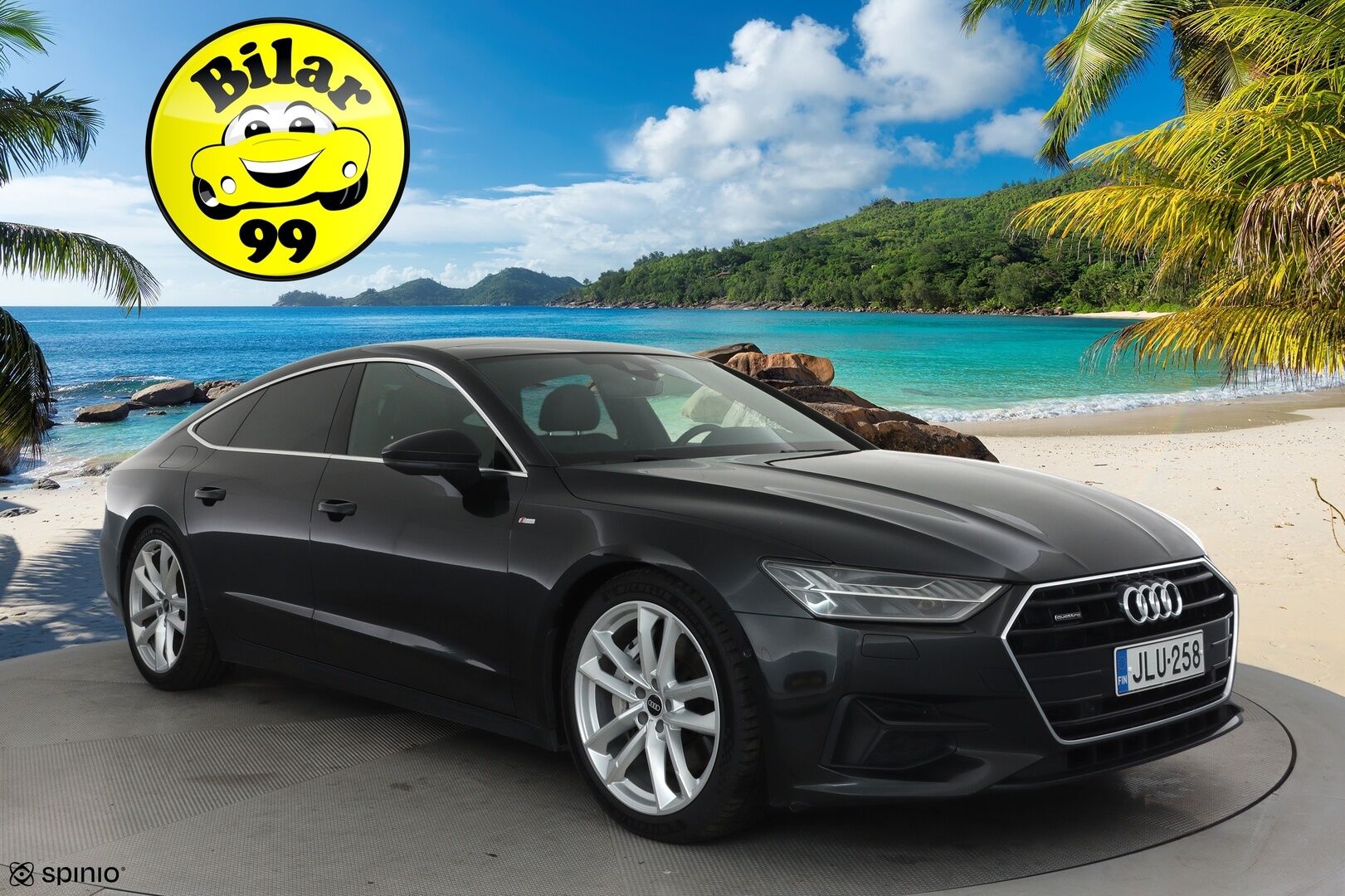 Audi A7 2021 Business Sport S-Line 50 TFSI e quattro S tronic **Vakkari / Matrix LED / P.kamera / Digimittaristo / Navi / Lasikattoluukku** - 3,99 % KORKOTARJOUS TÄHÄN AUTOON - 1.Om Suomi-auto / Akku kuntotarkastettettu / Kahdet renkaat aluvanteilla / Merkkihuollettu / Nahka-Alcantara / Sporttipenkit