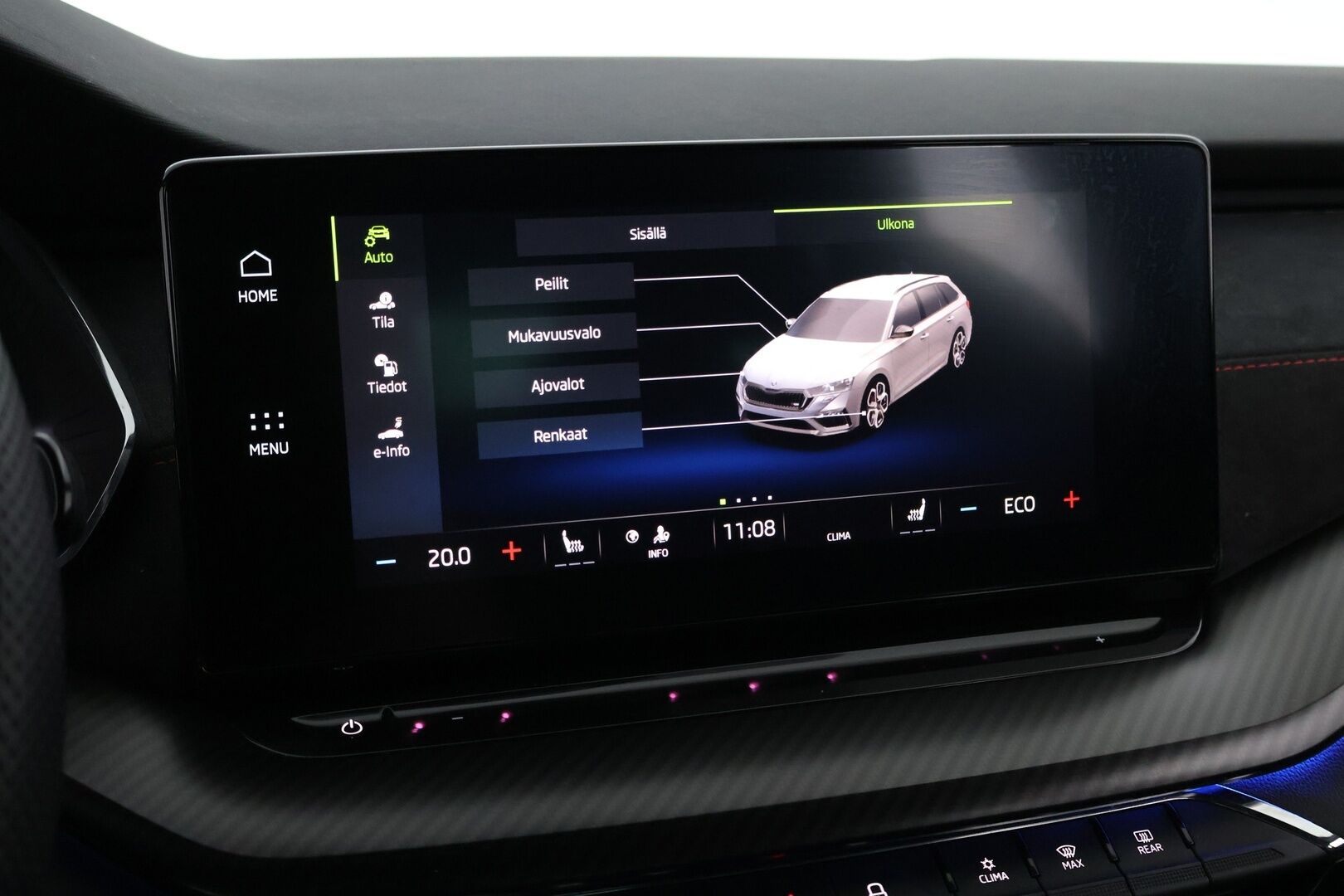 Skoda Octavia 2020 Combi 1,4 TSI PHEV RS iV DSG Autom. - Suomiauto / Webasto / Adapt.Vakkari / HUD / Peruutuskamera / Matrix LED / Nahka-Alcantara / Hieronta / Supervarusteet!