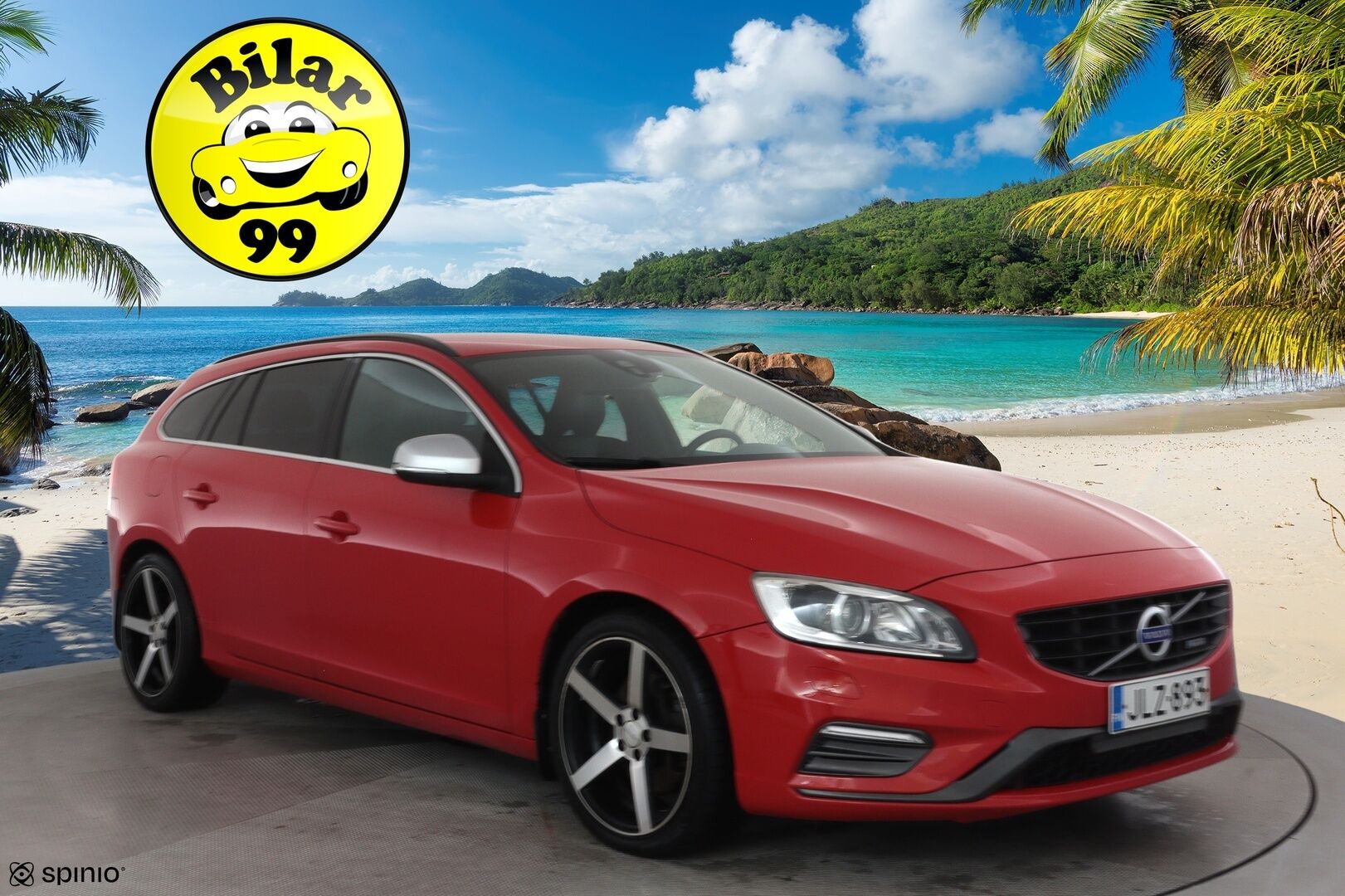 Volvo V60 2014 D4 AWD R-Design Edition aut **Vakkari / Webasto / Muistipenkki / P.tutka / Nahka-Alcantara / Sporttipenkit / Koukku** - Kahdet renkaat aluvanteilla