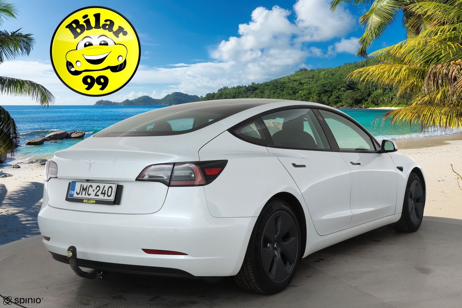 Tesla Model 3 2021 Standard Range Plus **Lasikatto / Lämpöpumppu / Koukku / Adapt.Vakkari / Matrix-LED / P.kamera / Muistipenkki / Navi** - 1-om Suomi-auto / 2x Latauskaapelit / Kahdet Renkaat