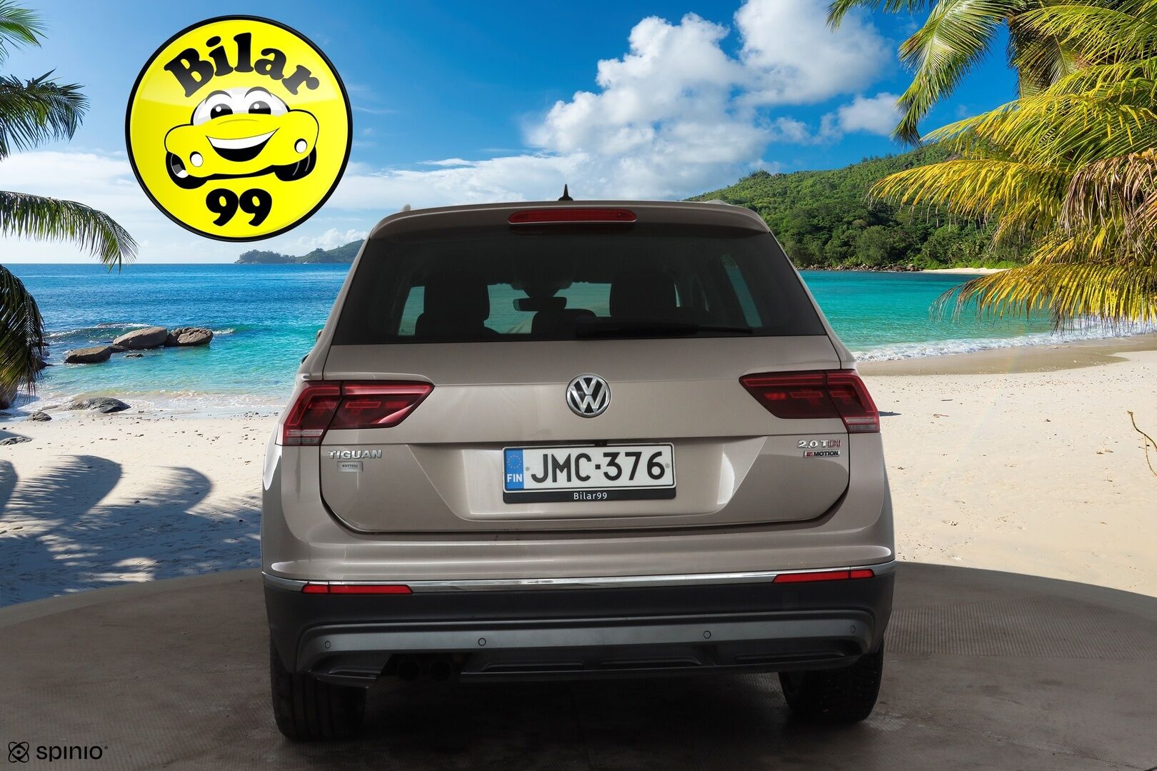 Volkswagen Tiguan 2017 Highline 2,0 TDI SCR 140 kW (190 hv) 4MOTION DSG * Webasto / Koukku / ACC / LED / P.kamera / Kaistavahti * - Kahdet renkaat aluvanteilla 